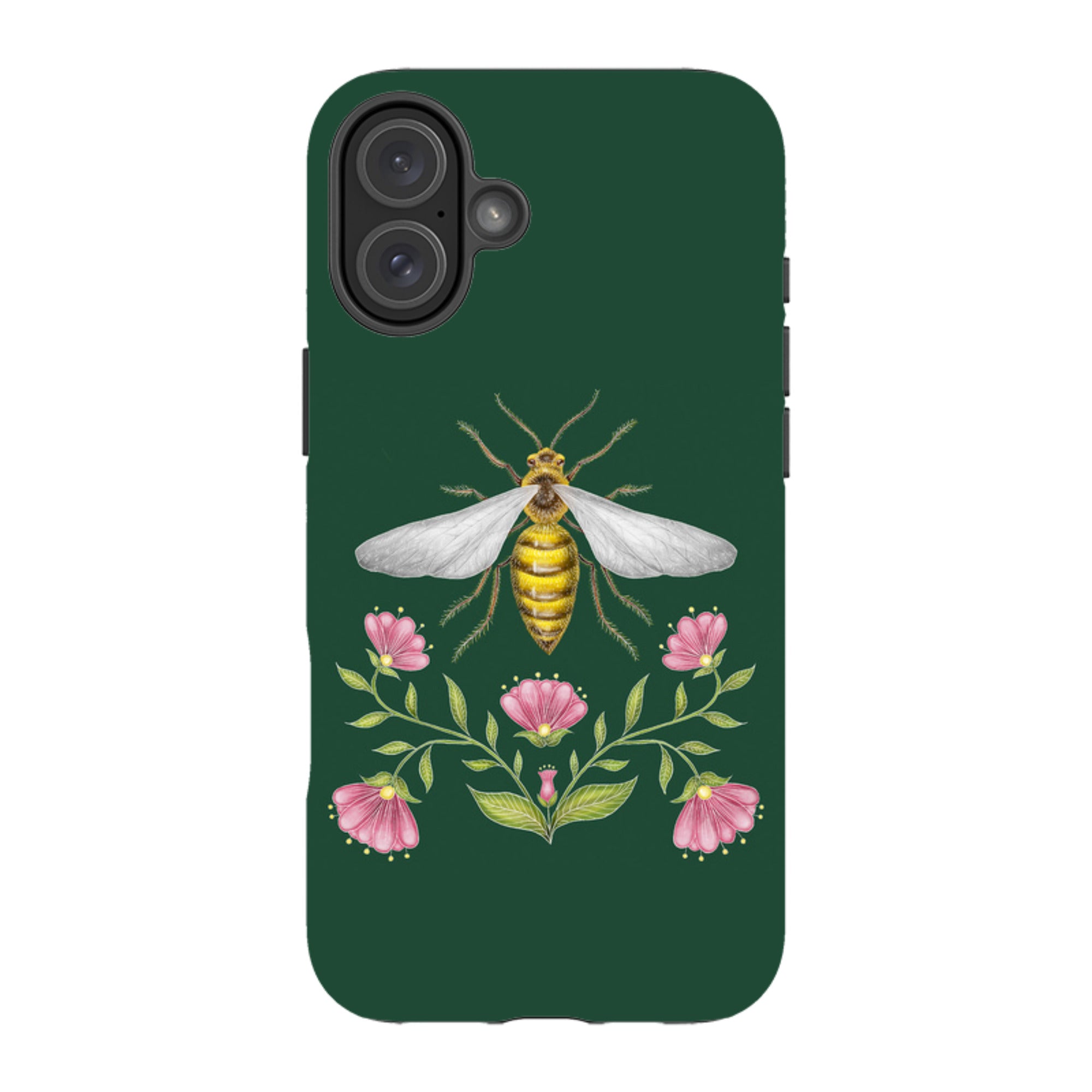 iPhone MagSafe Tough Case - Wings Of Freedom Emerald By Catherine Rowe