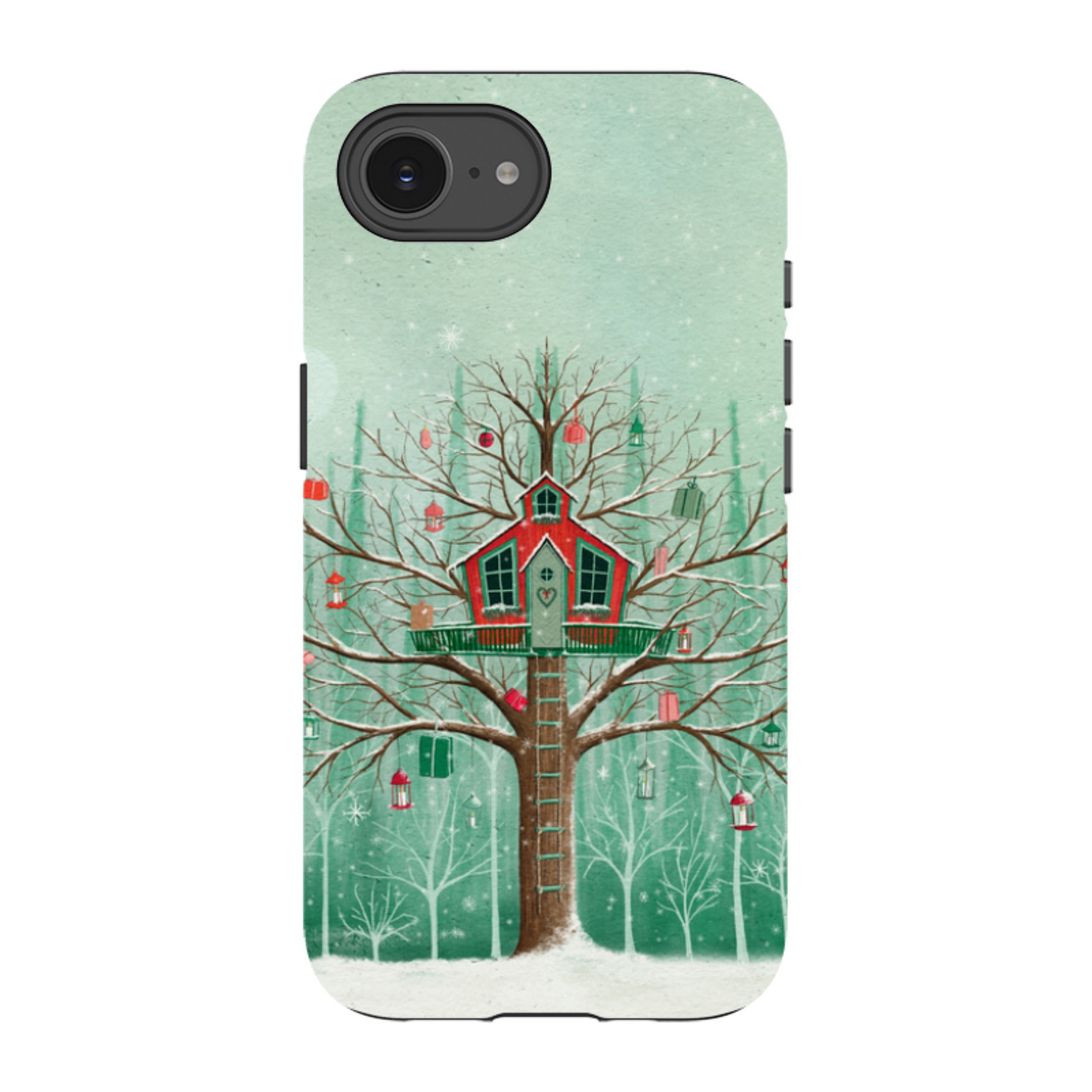 iPhone Tough Case -Christmas Tree House By Maja Lindberg