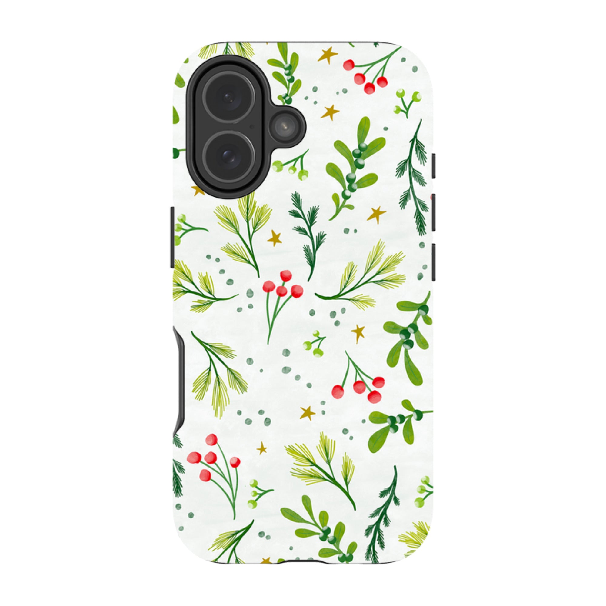 iPhone Tough Case - Christmas Stars By Katherine Quinn