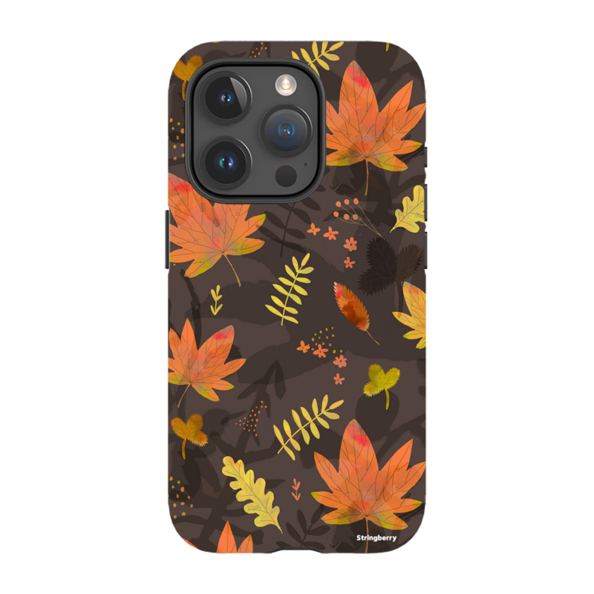 iPhone Tough Case - Autumn Leaves Yellow