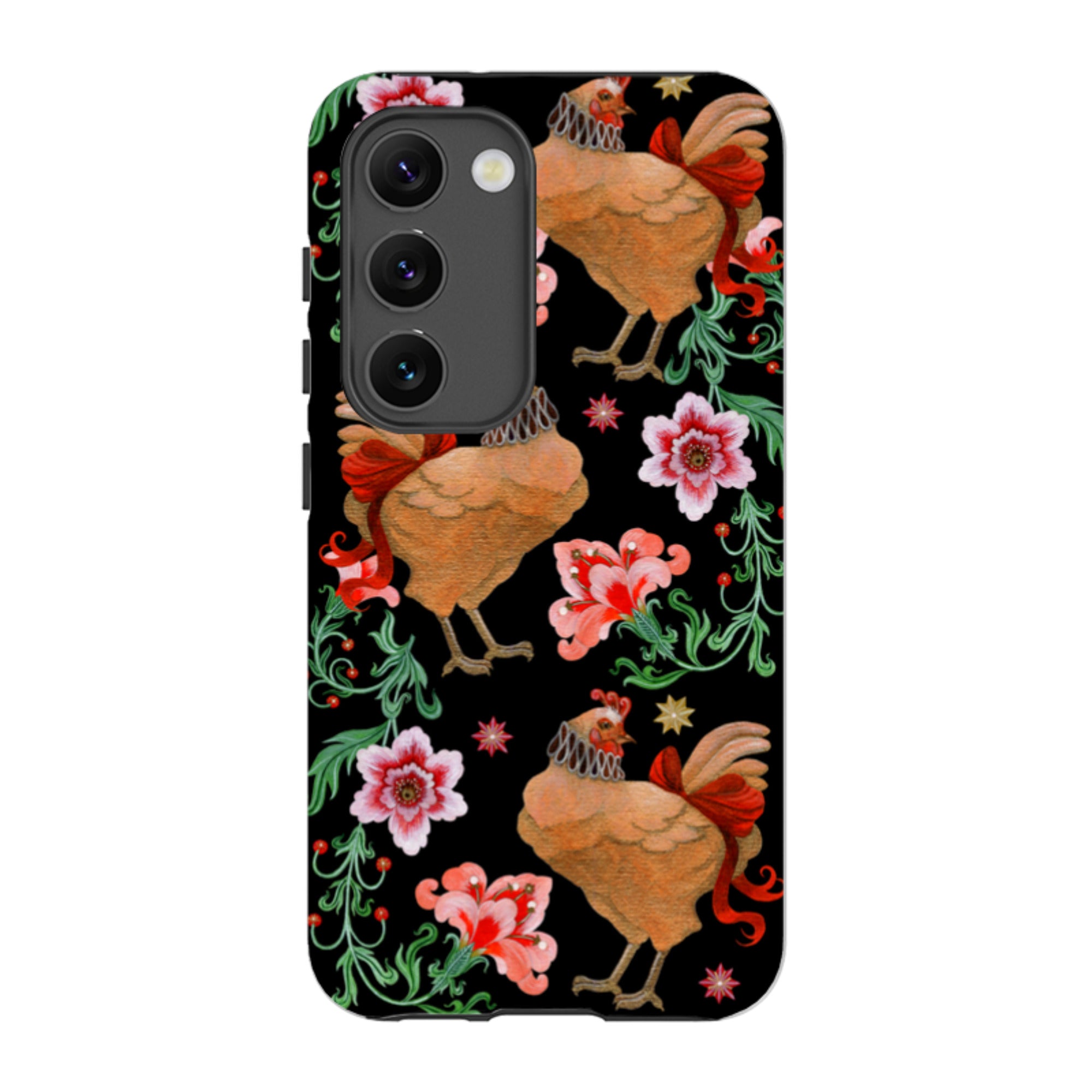 Samsung Tough  Case - Three French Hens By Maria Matos