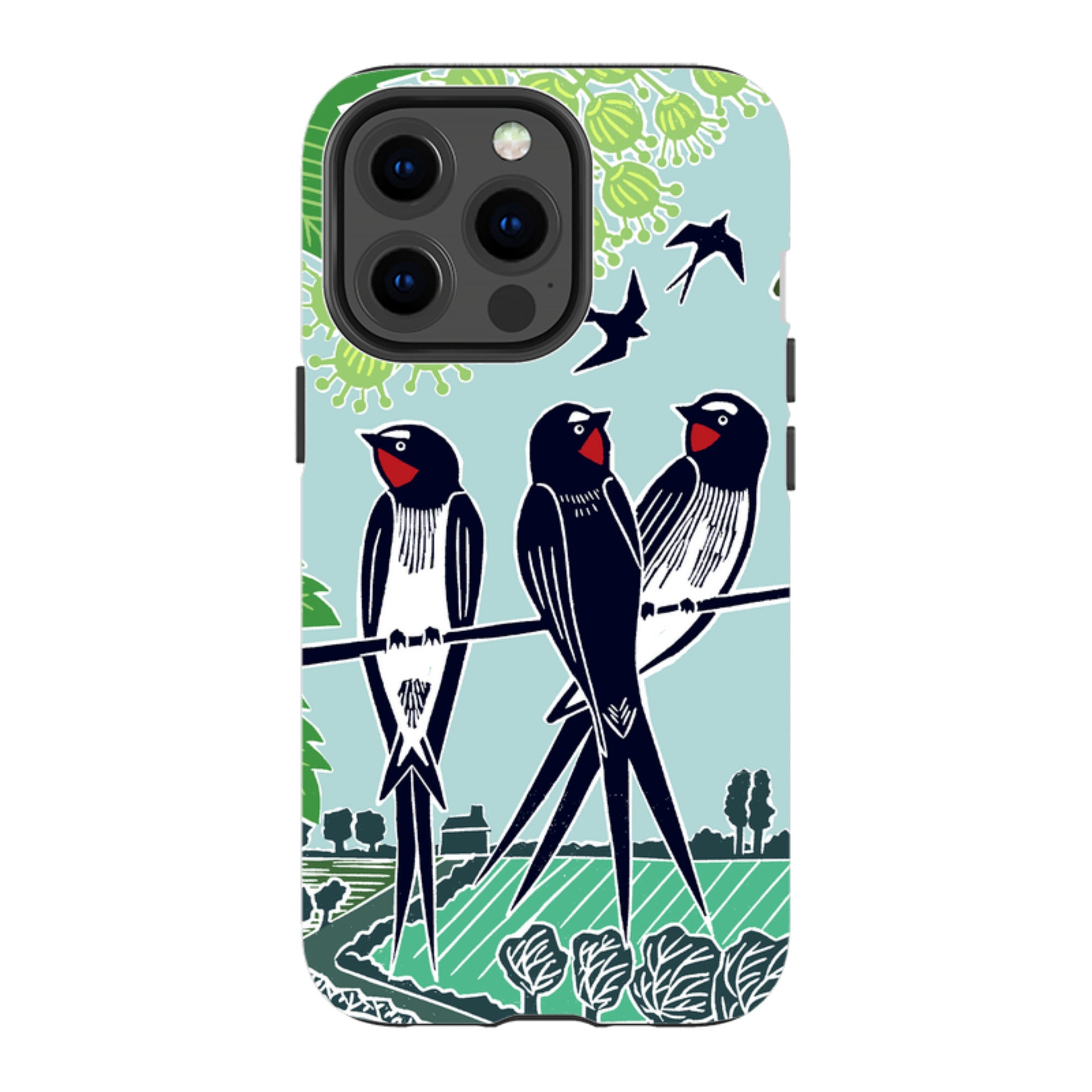 iPhone Tough Case - Swallows By Kate Heiss