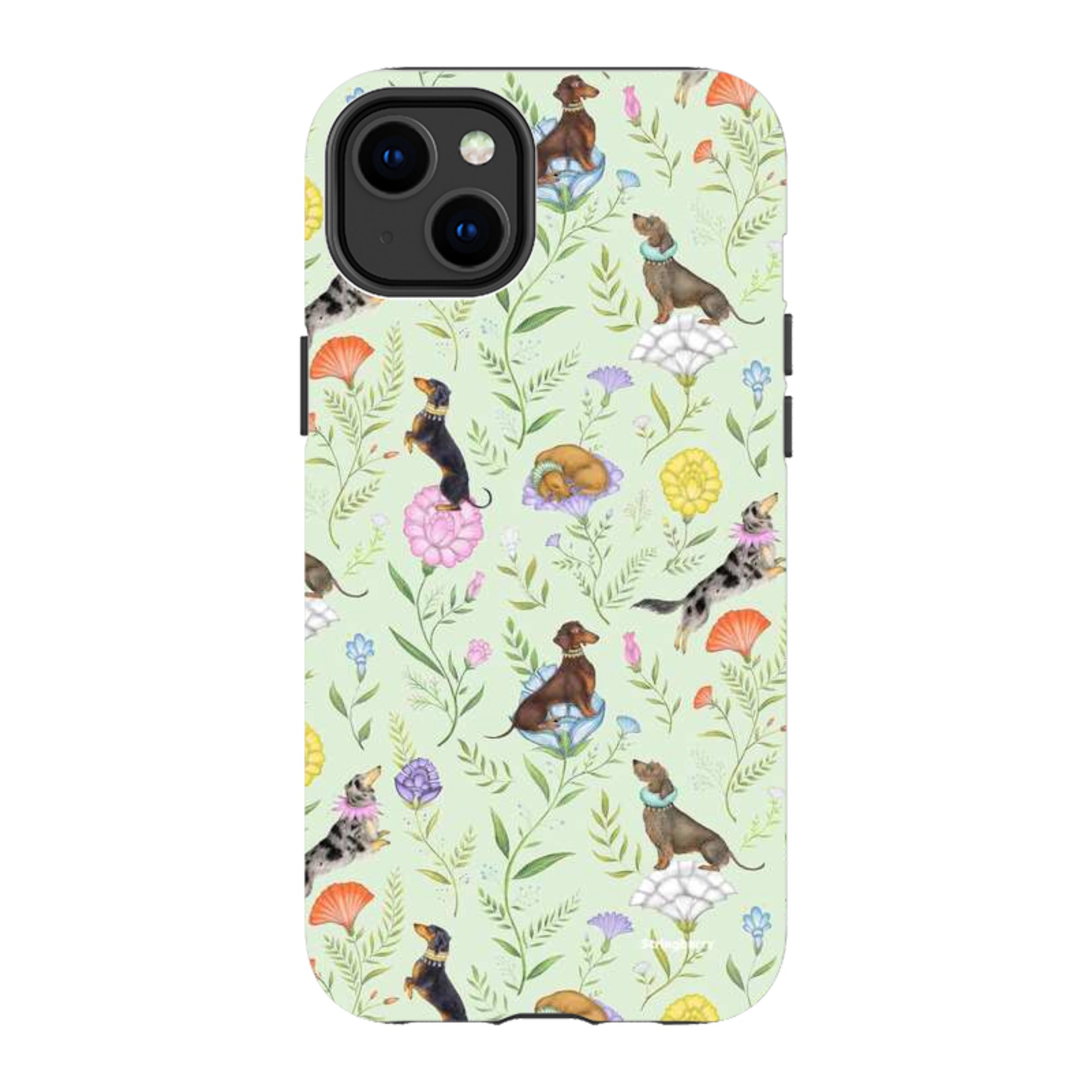 iPhone MagSafe Tough Case -  Doxy Day Afternoon Pistachio By Catherine Rowe