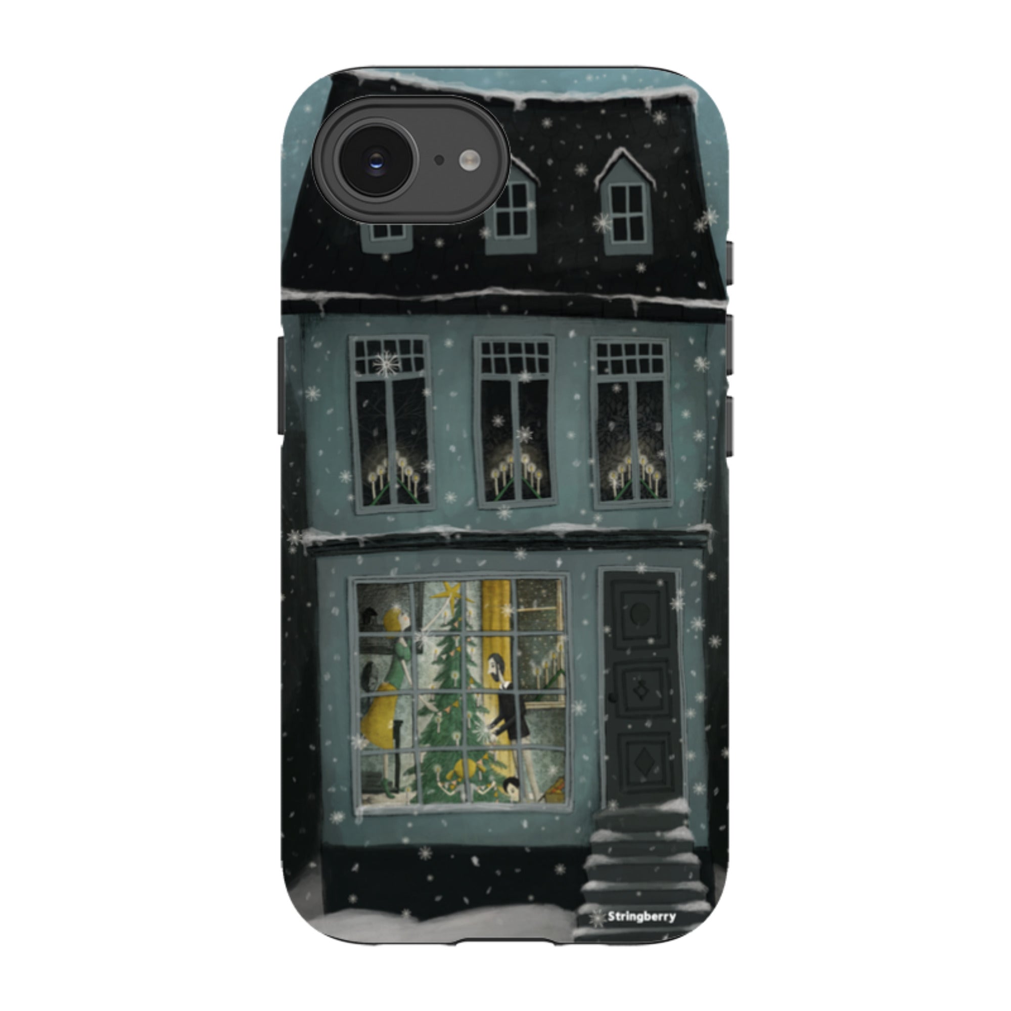 iPhone Tough Case - Christmas House By Maja Lindberg