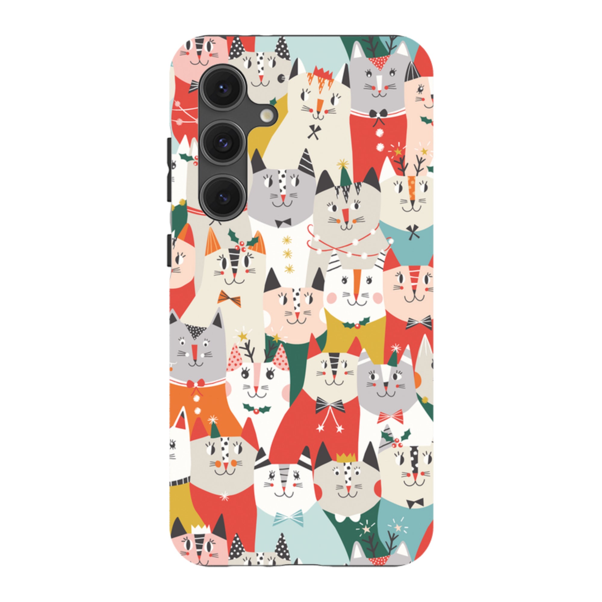 Samsung Tough Case - Christmas cats By Ali Brookes