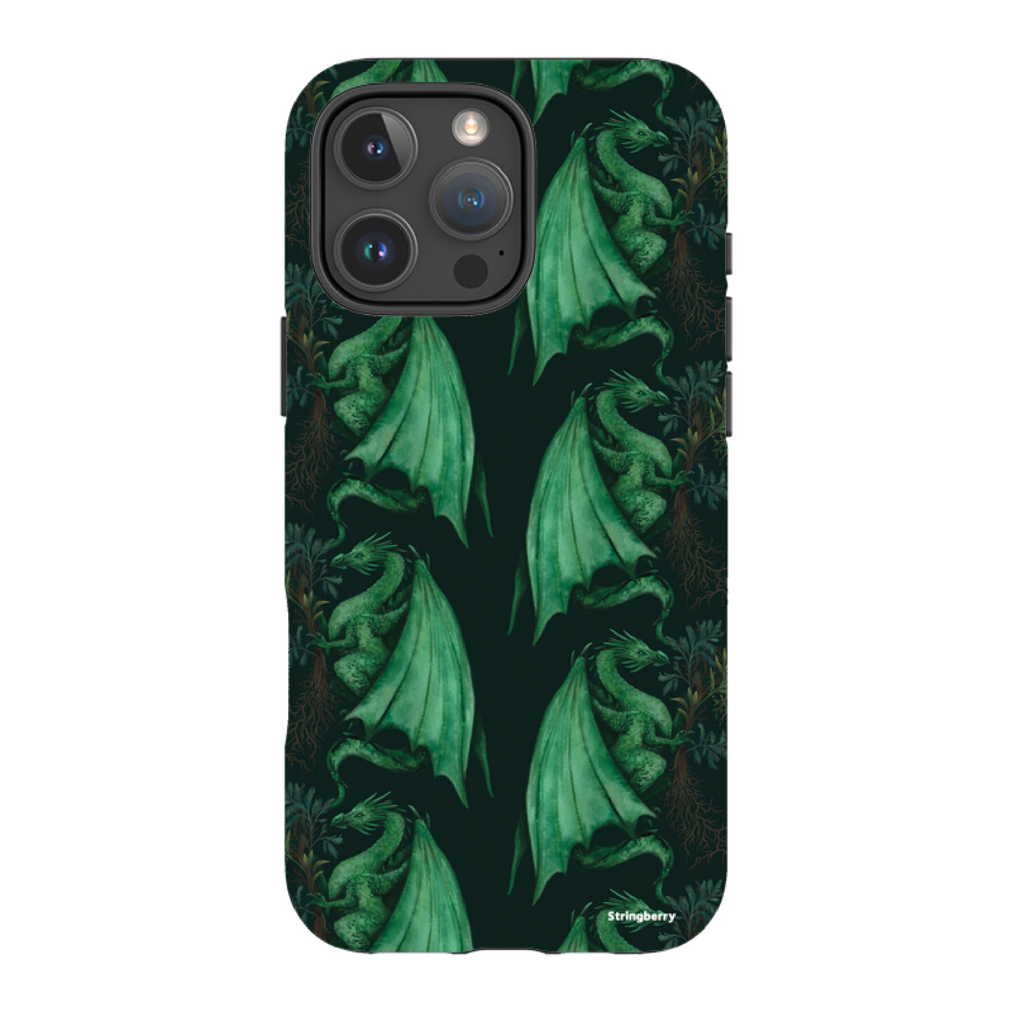 iPhone Tough Case - Arbor Dragon Pattern By Anna Stead