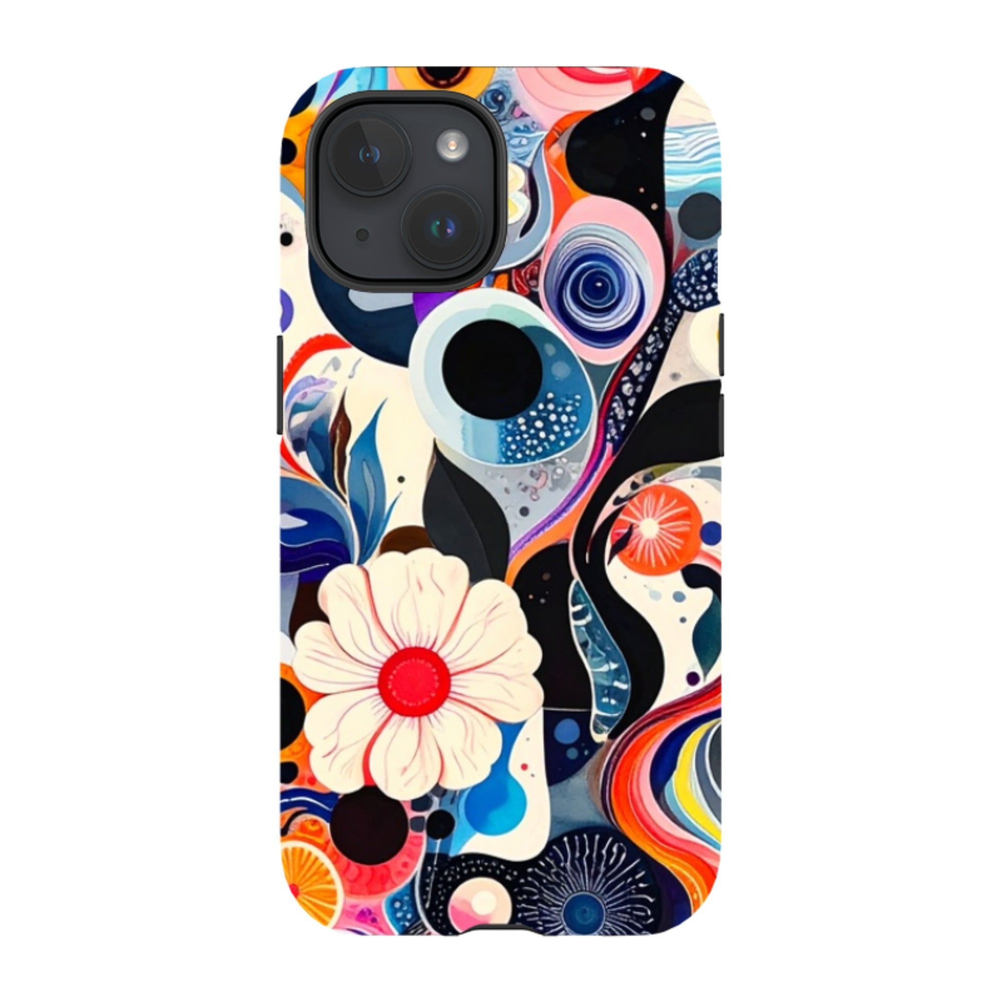 iPhone Tough Case - Floral Marble