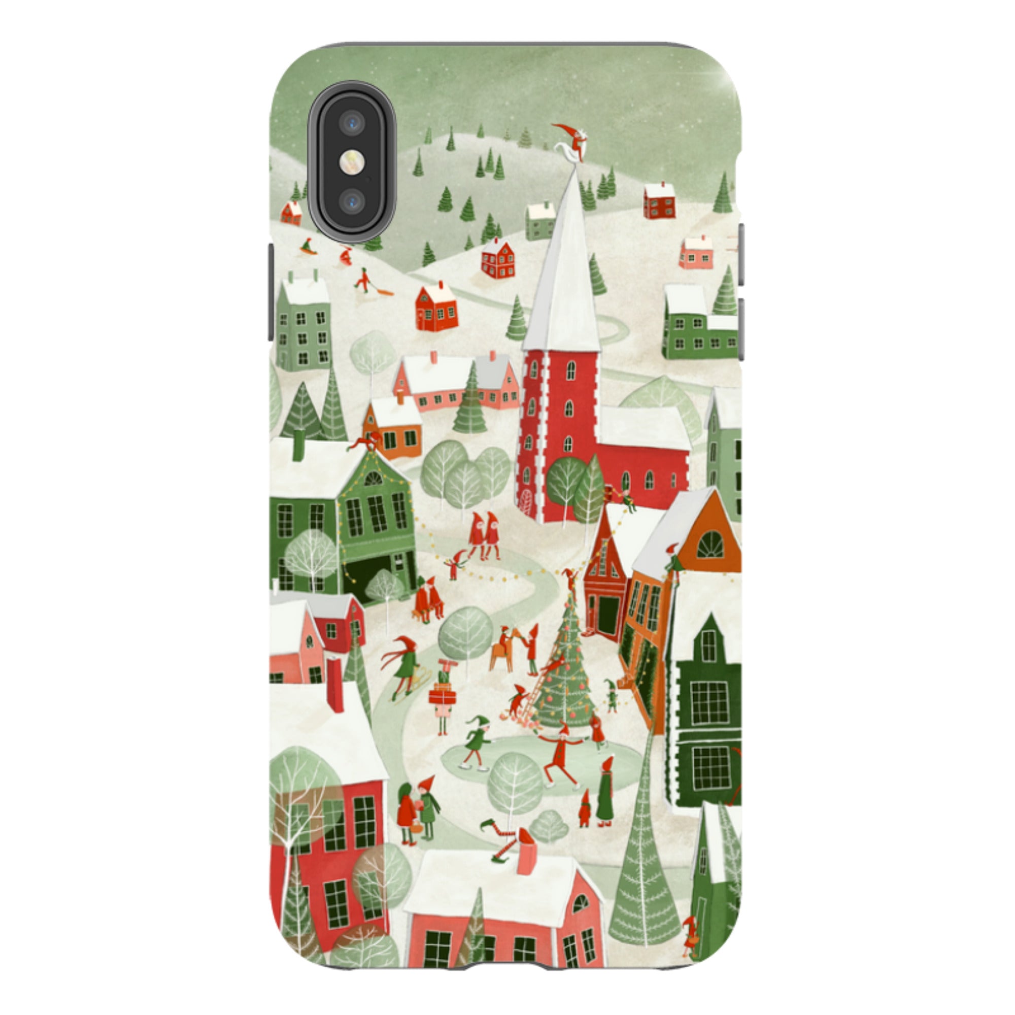 iPhone Tough Case - Christmas Town By Maja Lindberg