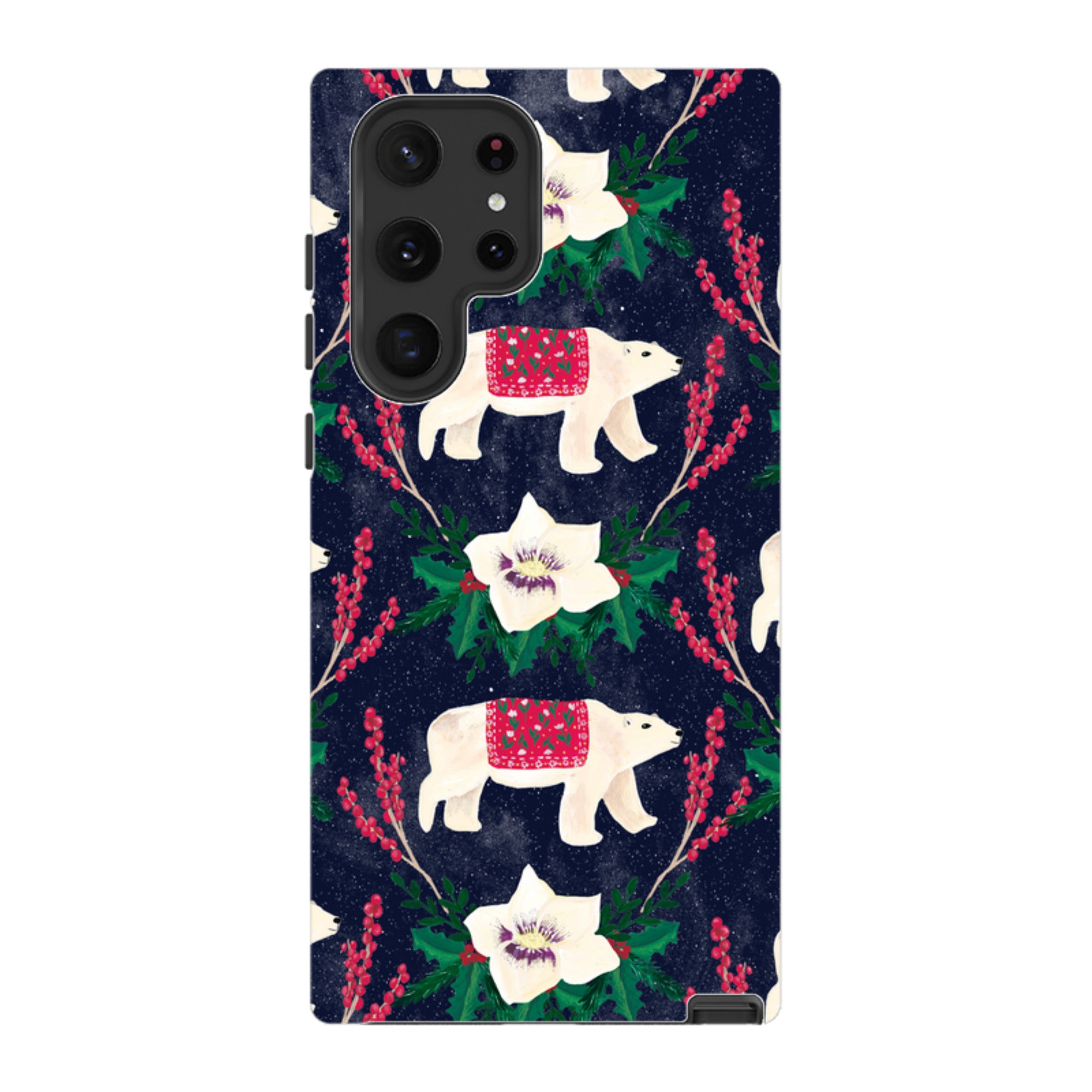Samsung Tough Case - Midnight Polar Bears By Abby Jacobs