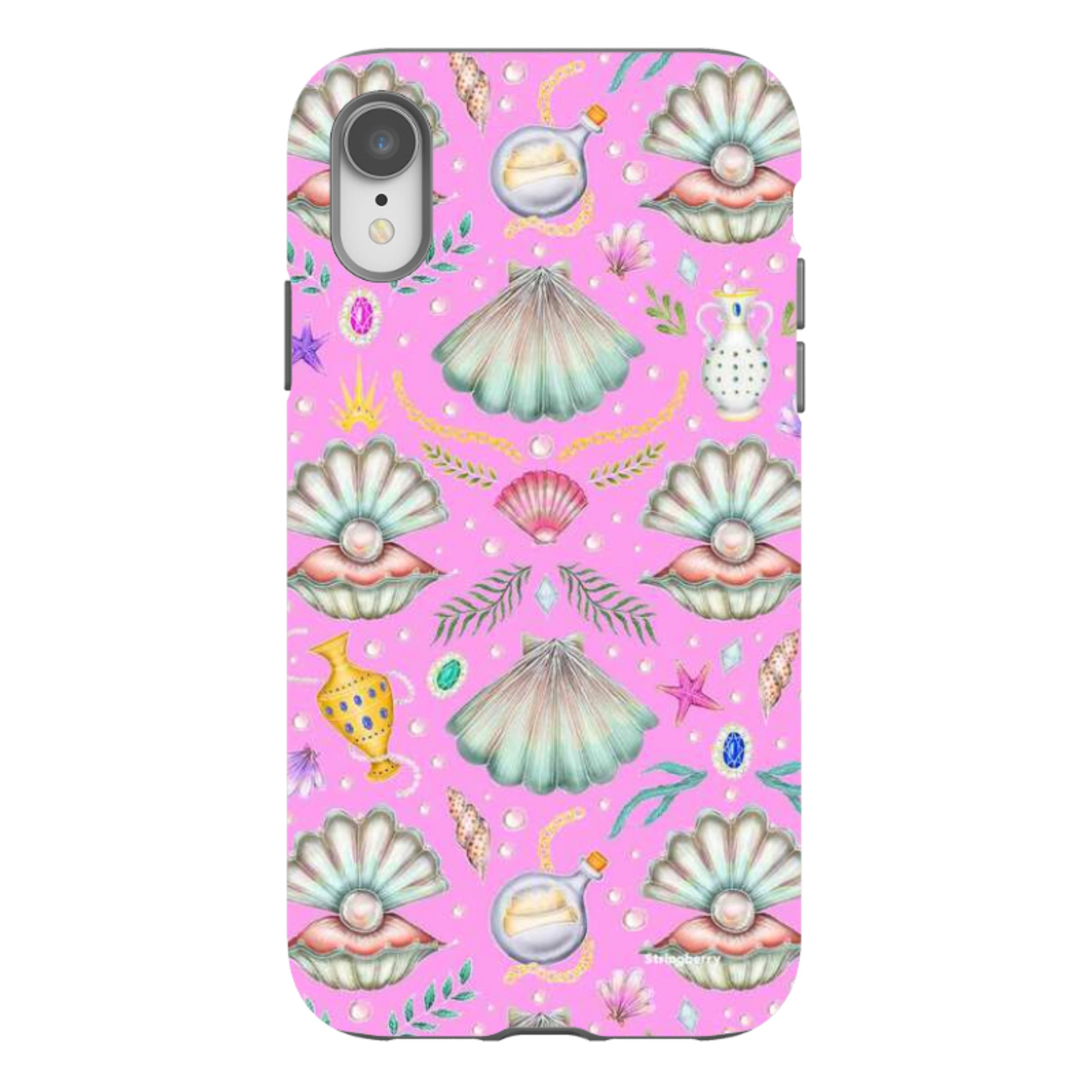 iPhone Tough Case - Pearl's Fantasy Candy Pink By Catherine Rowe