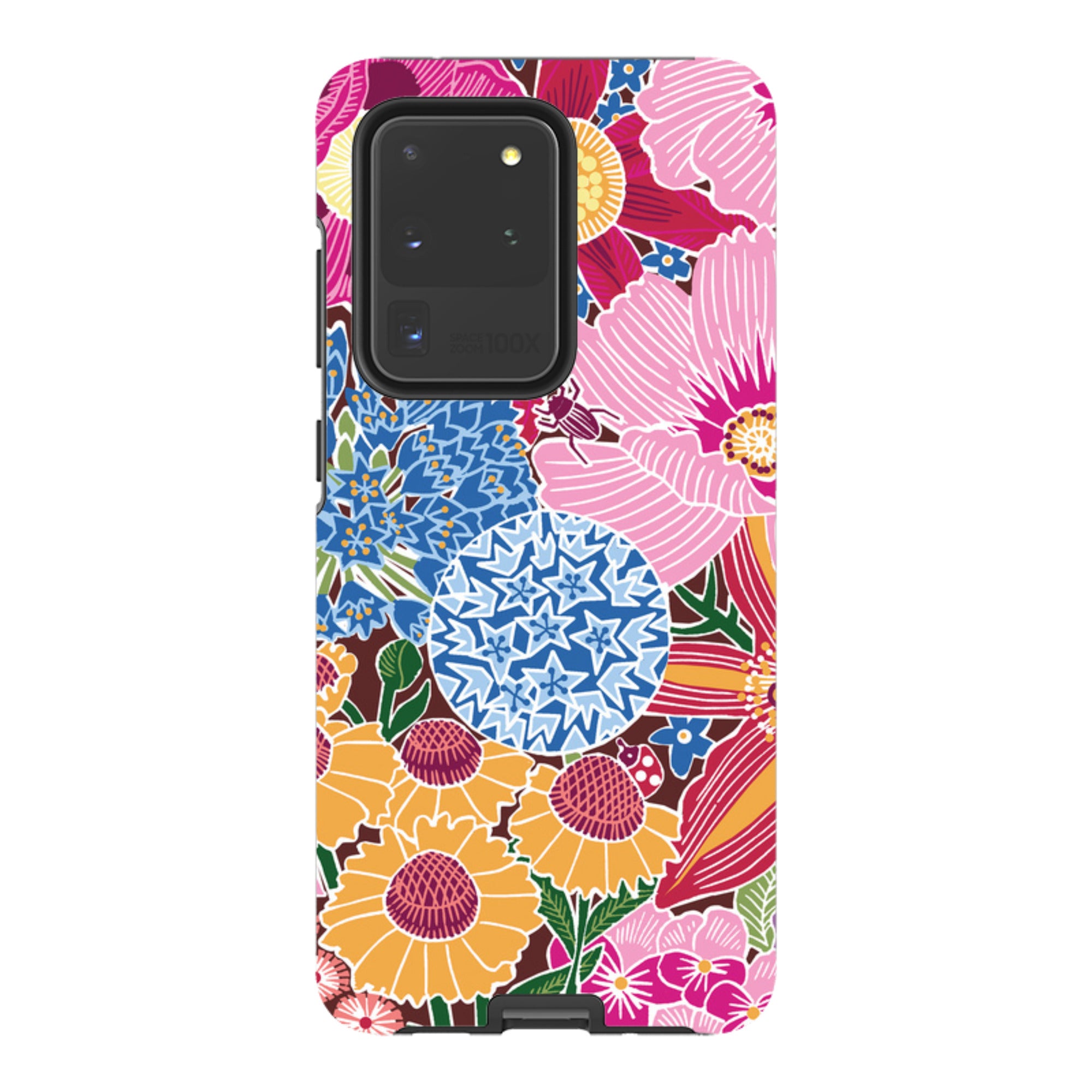 Samsung Tough Case - Jigsaw Floral 2 By kate Heiss