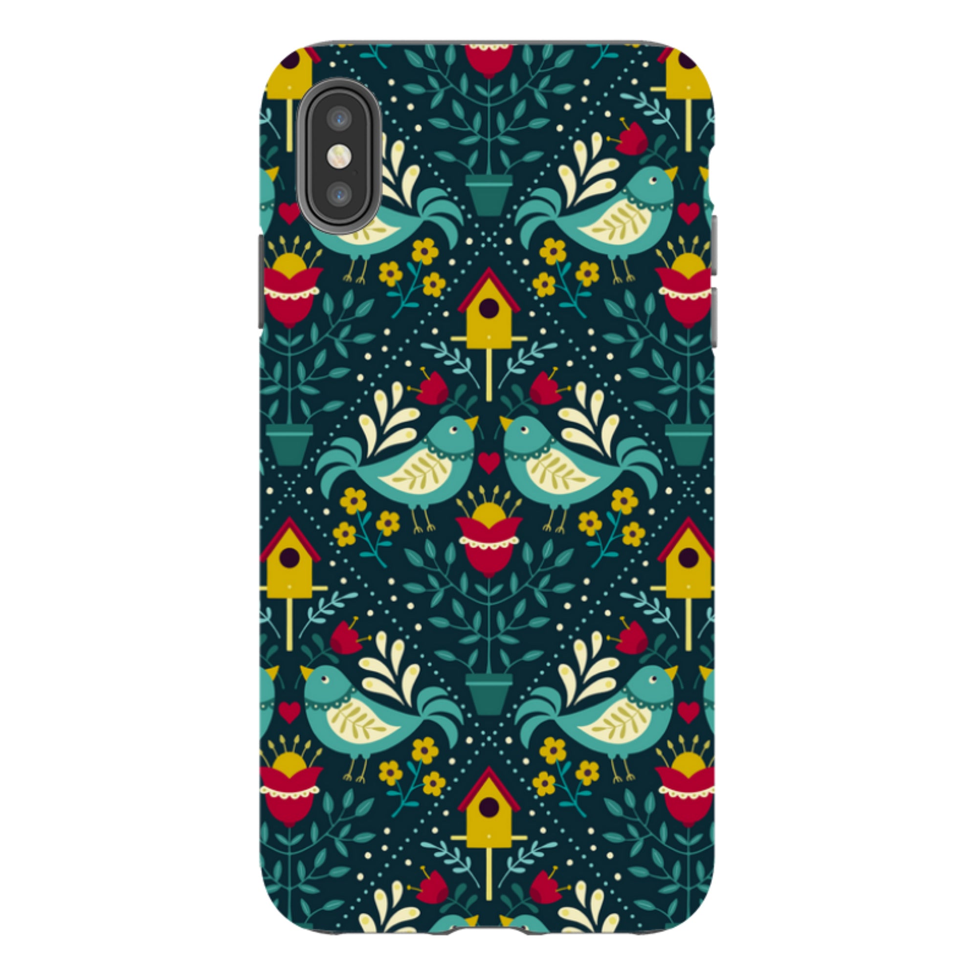 iPhone Tough Case - Bird Pattern VIII By Suzy Taylor