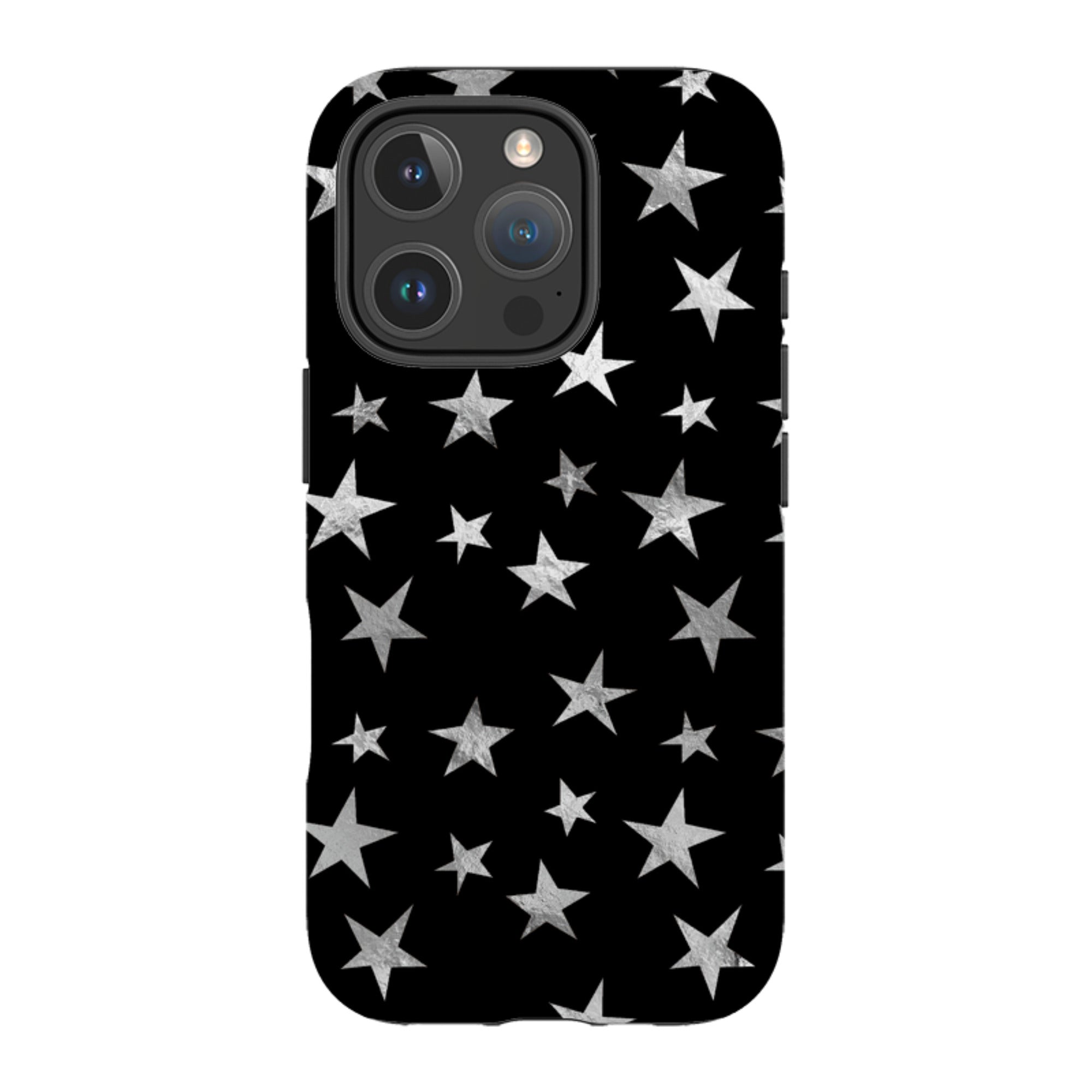 iPhone MagSafe Tough Case - Black and Silver Stars
