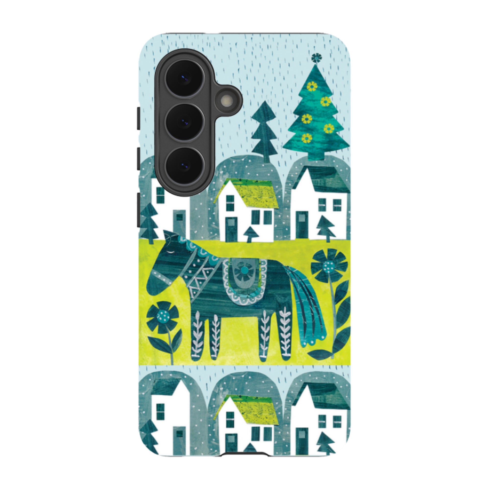 Samsung Tough Case - Winter Dala Horse By Tracey English