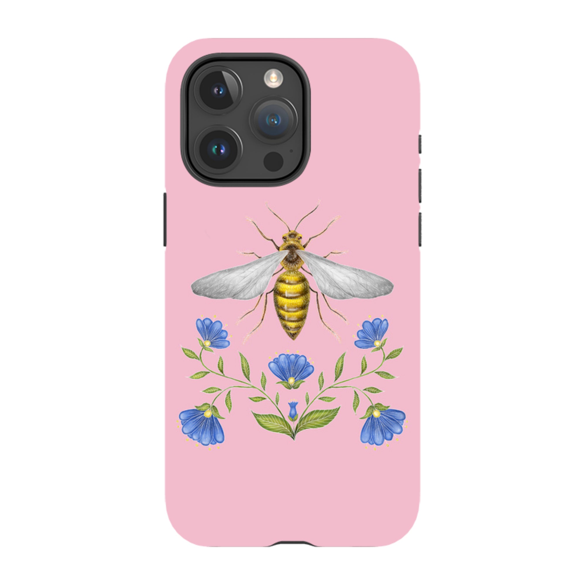 iPhone MagSafe Tough Case - Wings Of Freedom Pink By Catherine Rowe