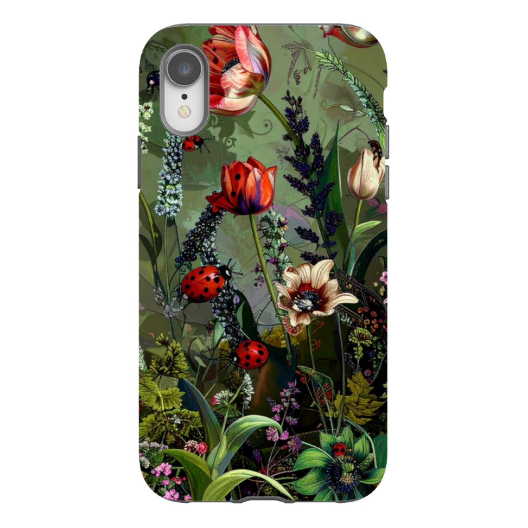 iPhone Tough Case - Green Vyne Ladybirds