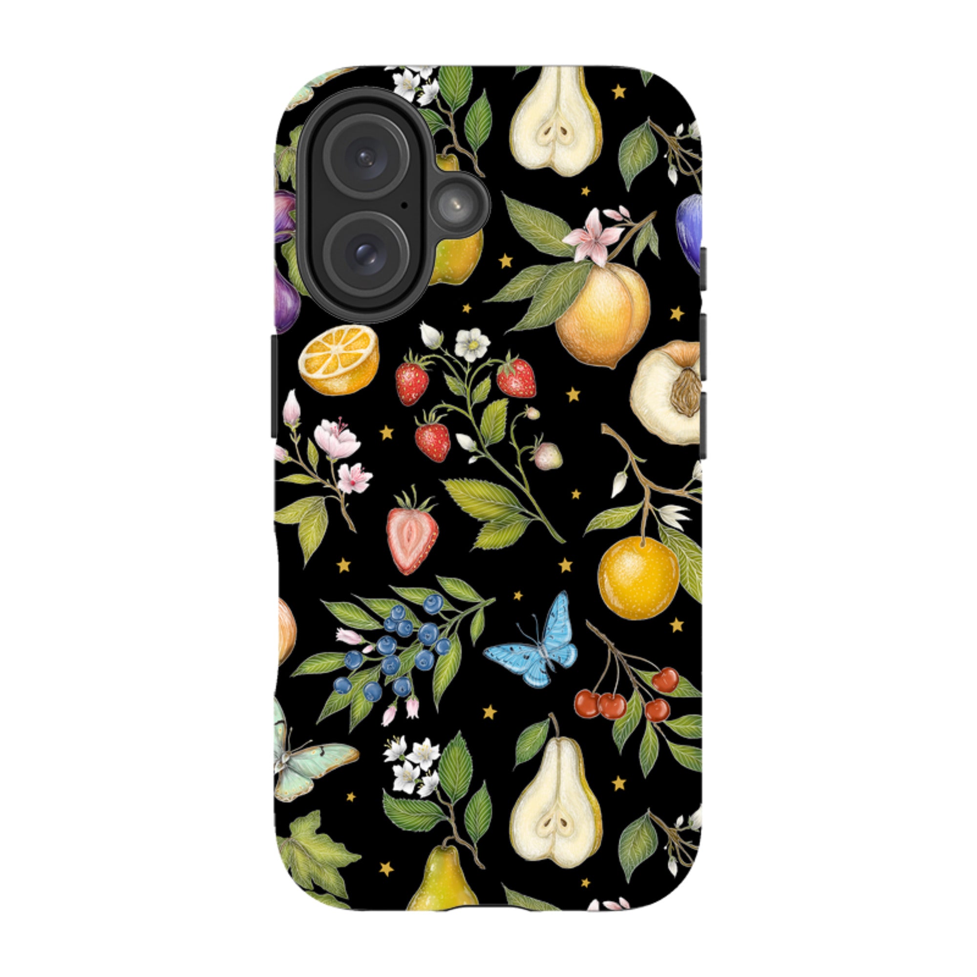 iPhone MagSafe Tough Case -  Black Fruits By Catherine Rowe