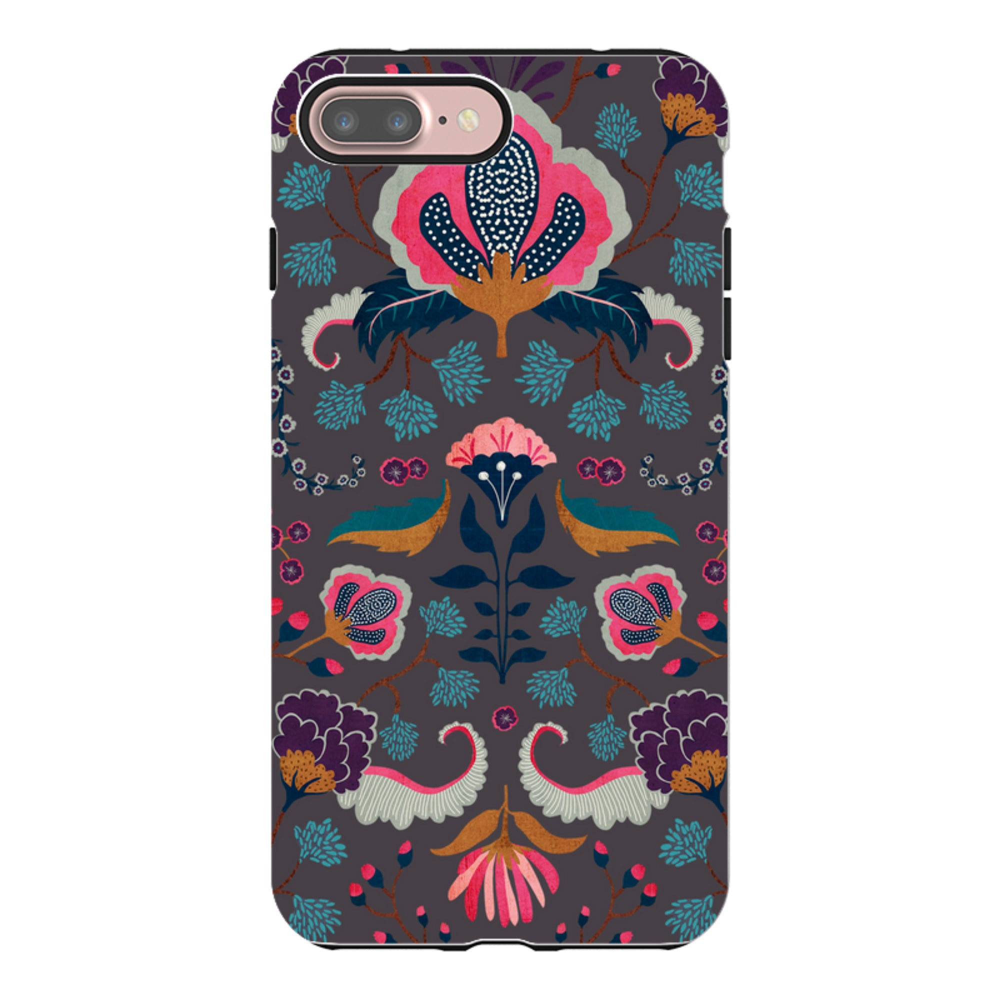 iPhone Tough Case - Folk Floral II By Katherine Quinn