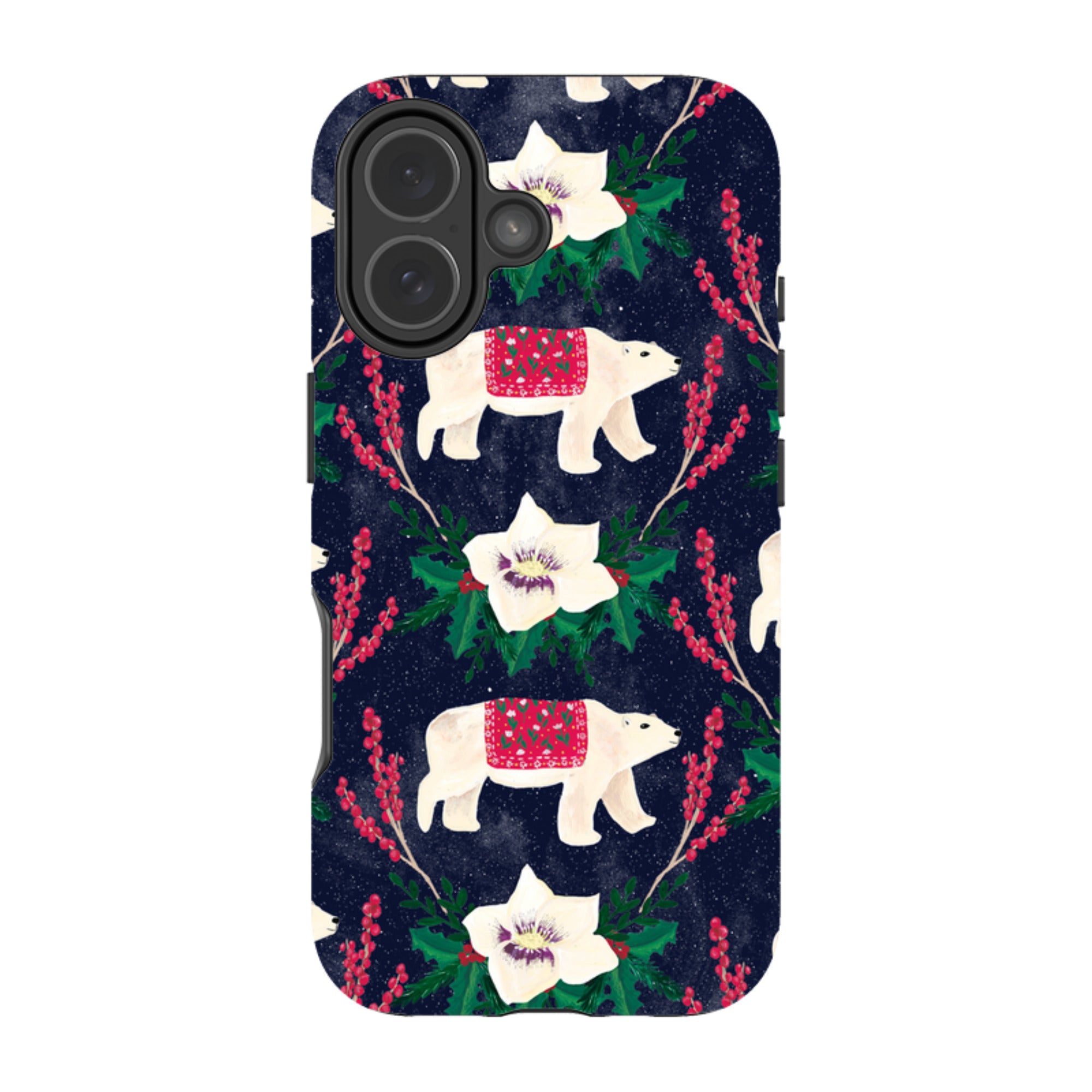 iPhone Tough Case - Midnight Polar Bears By Abby Jacobs