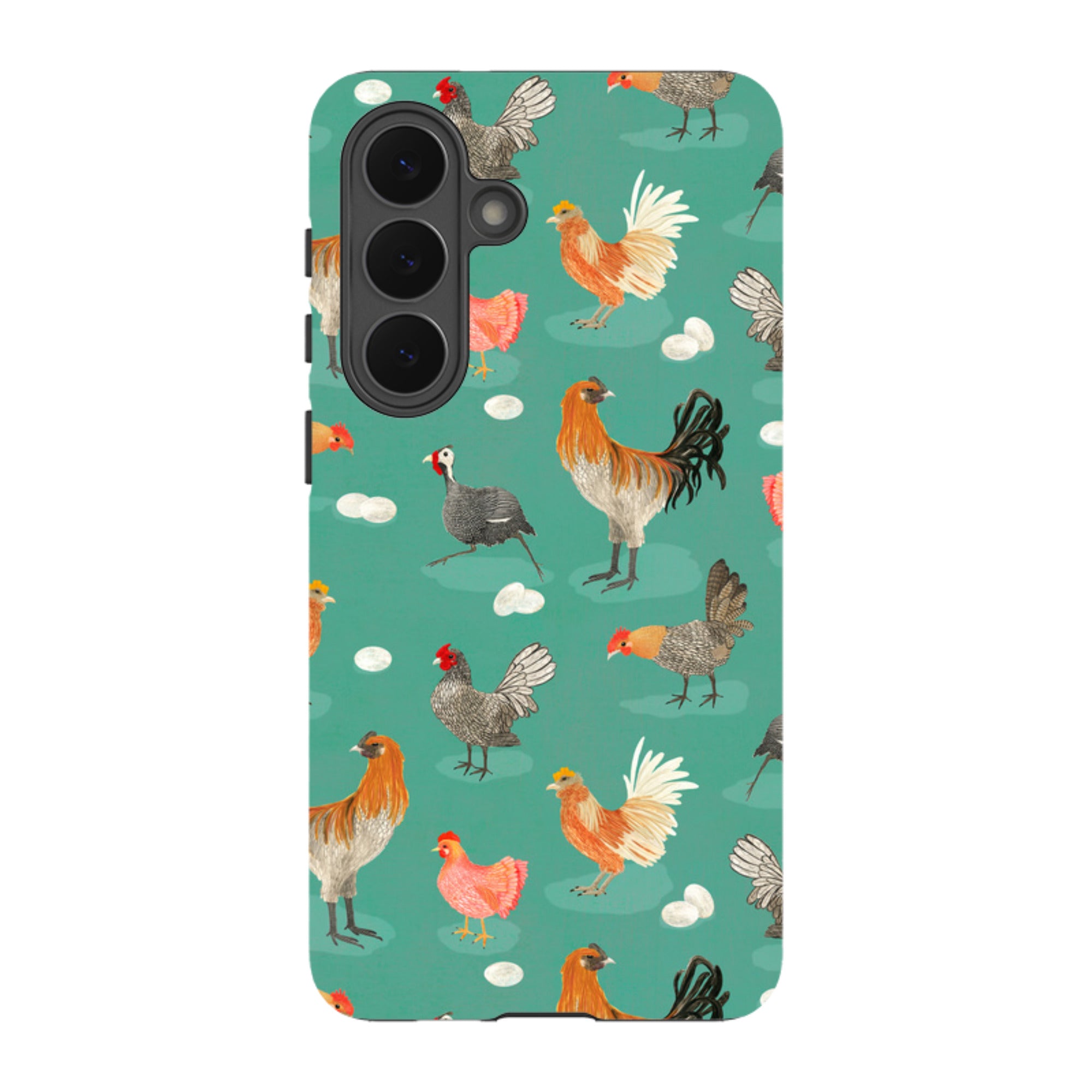 Samsung Tough Case - Chicken Teal By Katherine Quinn
