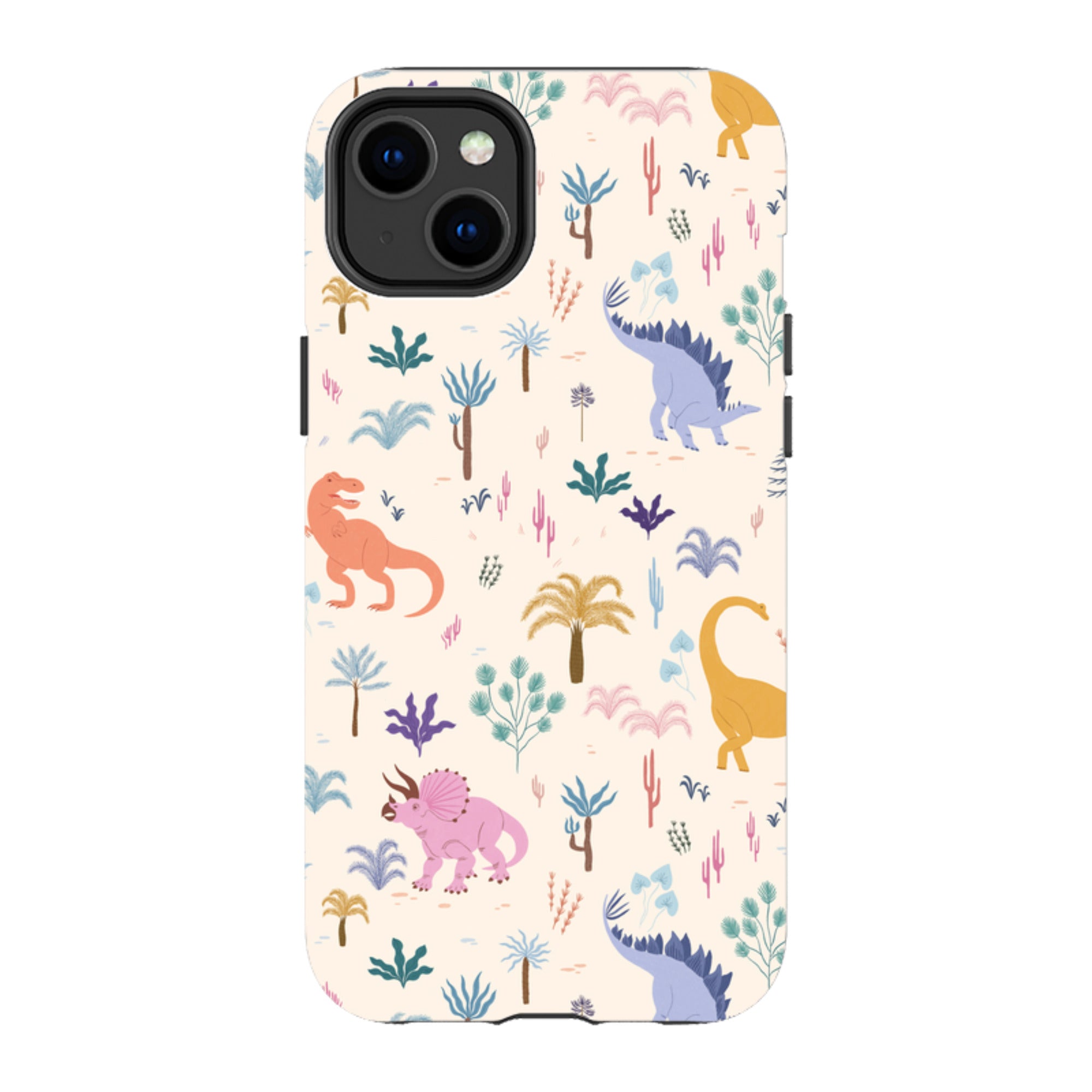 iPhone Tough Case - Dinosaur Pattern Light By Meghann Rader