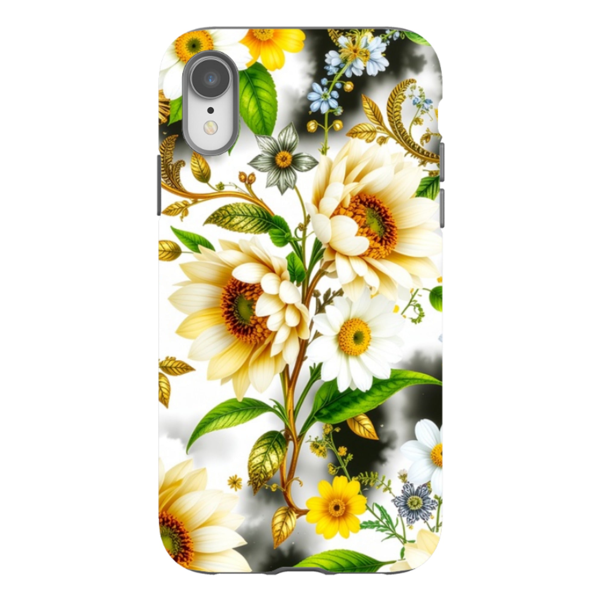 iPhone Case - Gold Flowers
