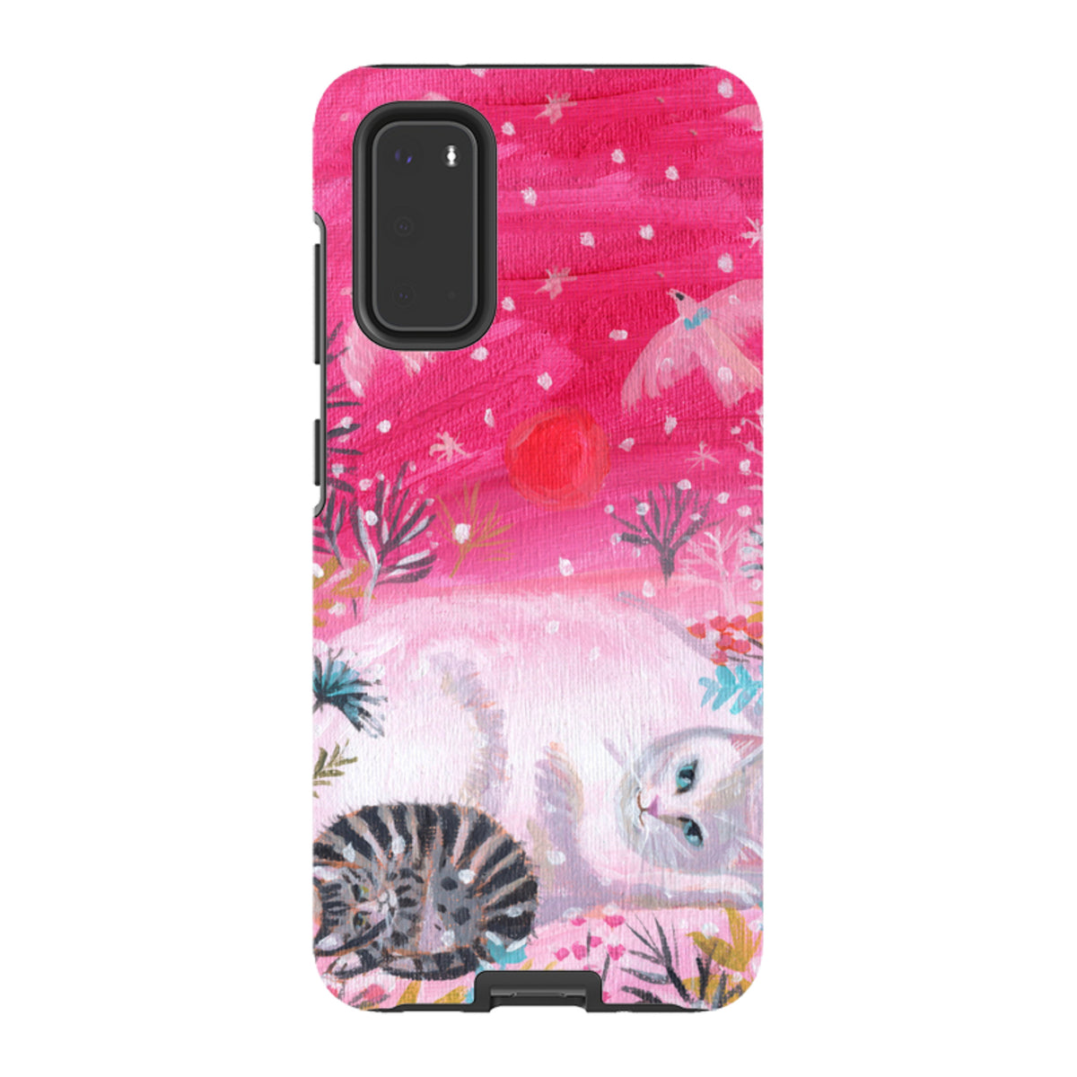Samsung Tough Case - Christmas Cats By Mary Stubberfield