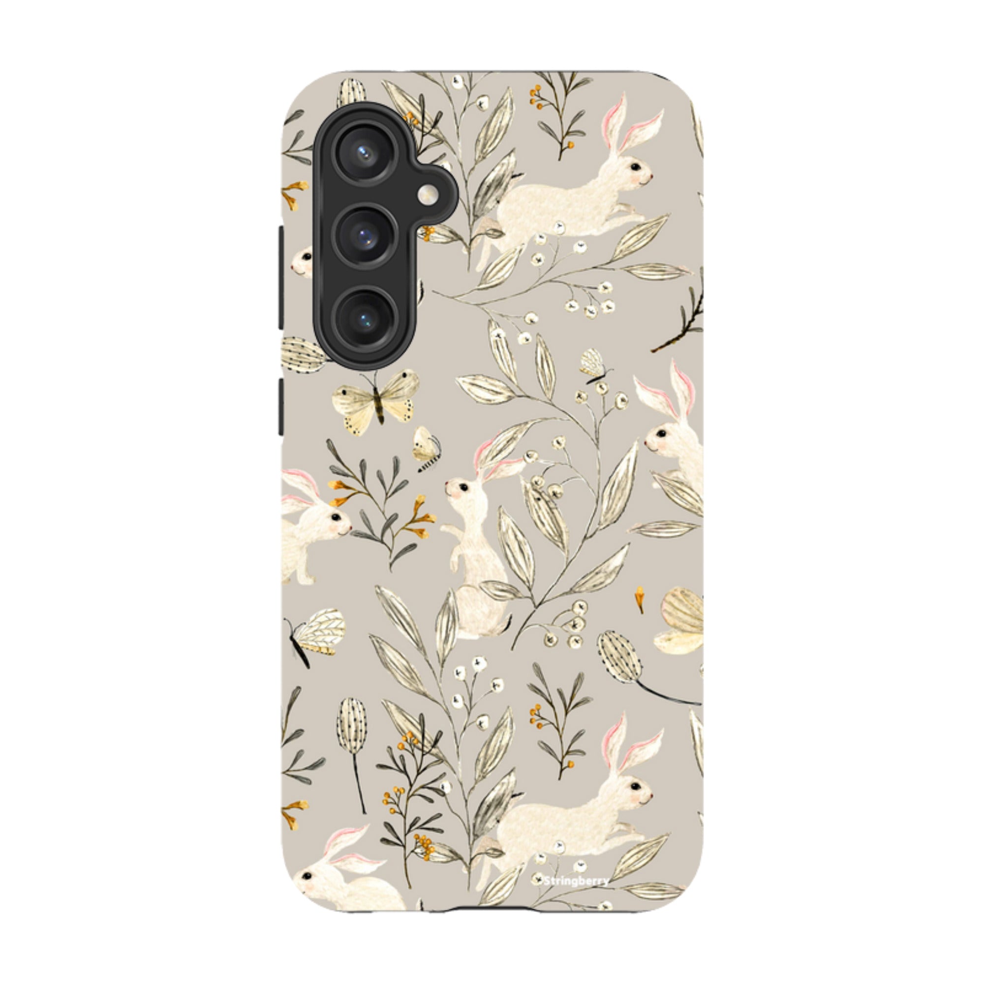 Samsung Tough Case - Bunnies Grey By Katherine Quinn