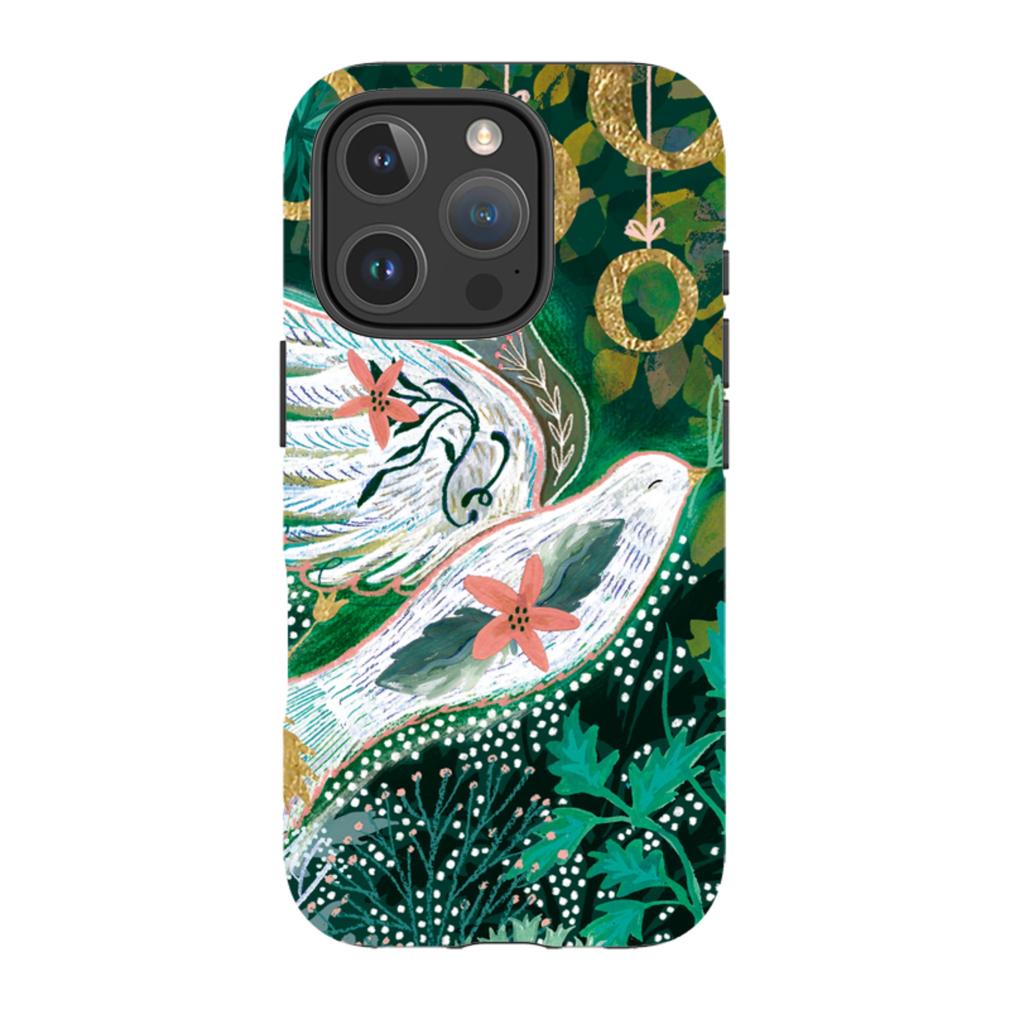 iPhone Tough Case - Gold Rings By Emma Frances Grant