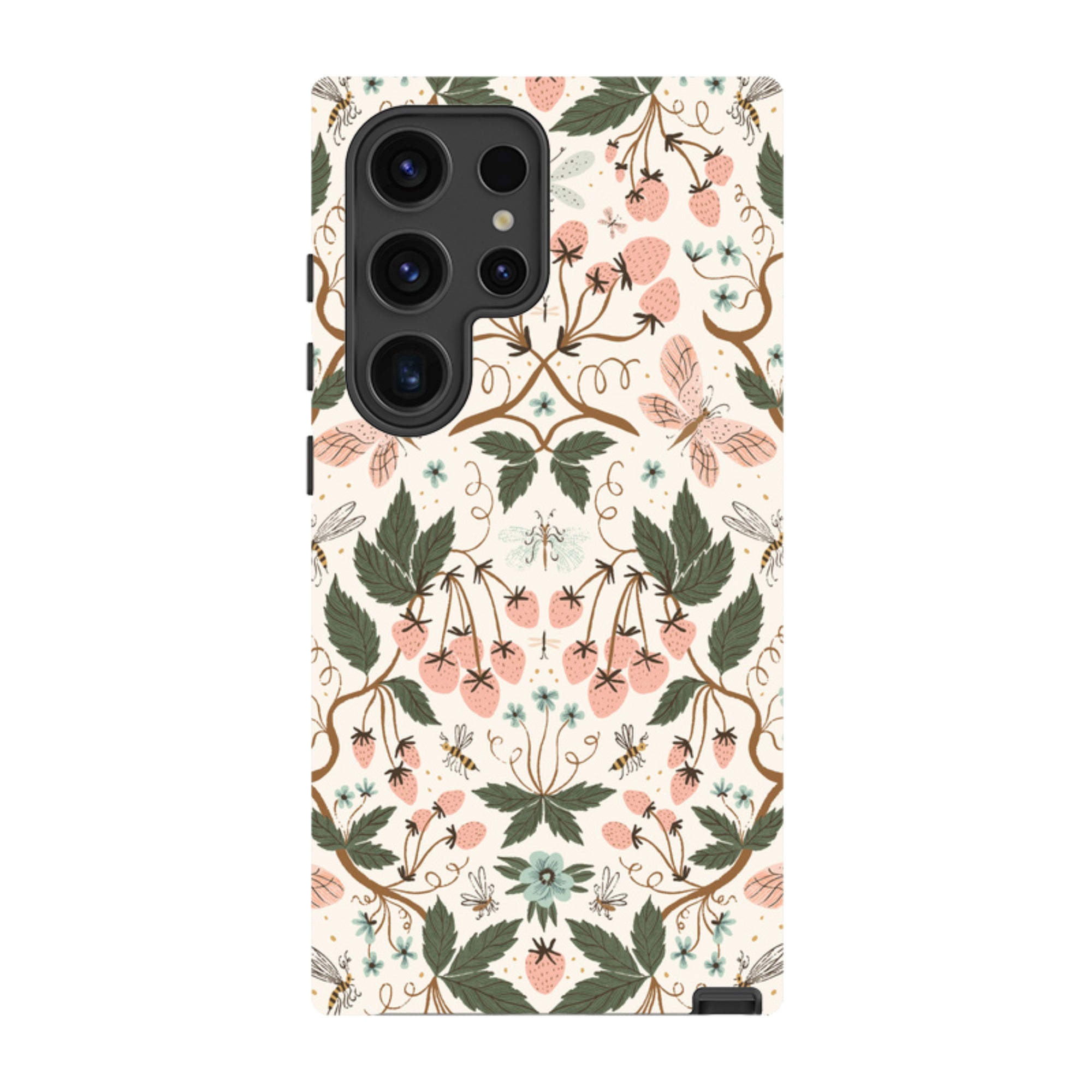 Samsung Tough Case - Bugs And Berries Pattern By Meghann Rader