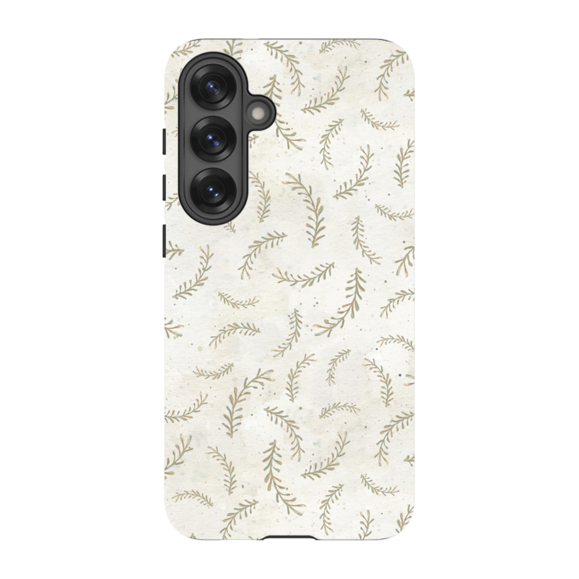 Samsung Tough Case - Feathers Grey By Katherine Quinn