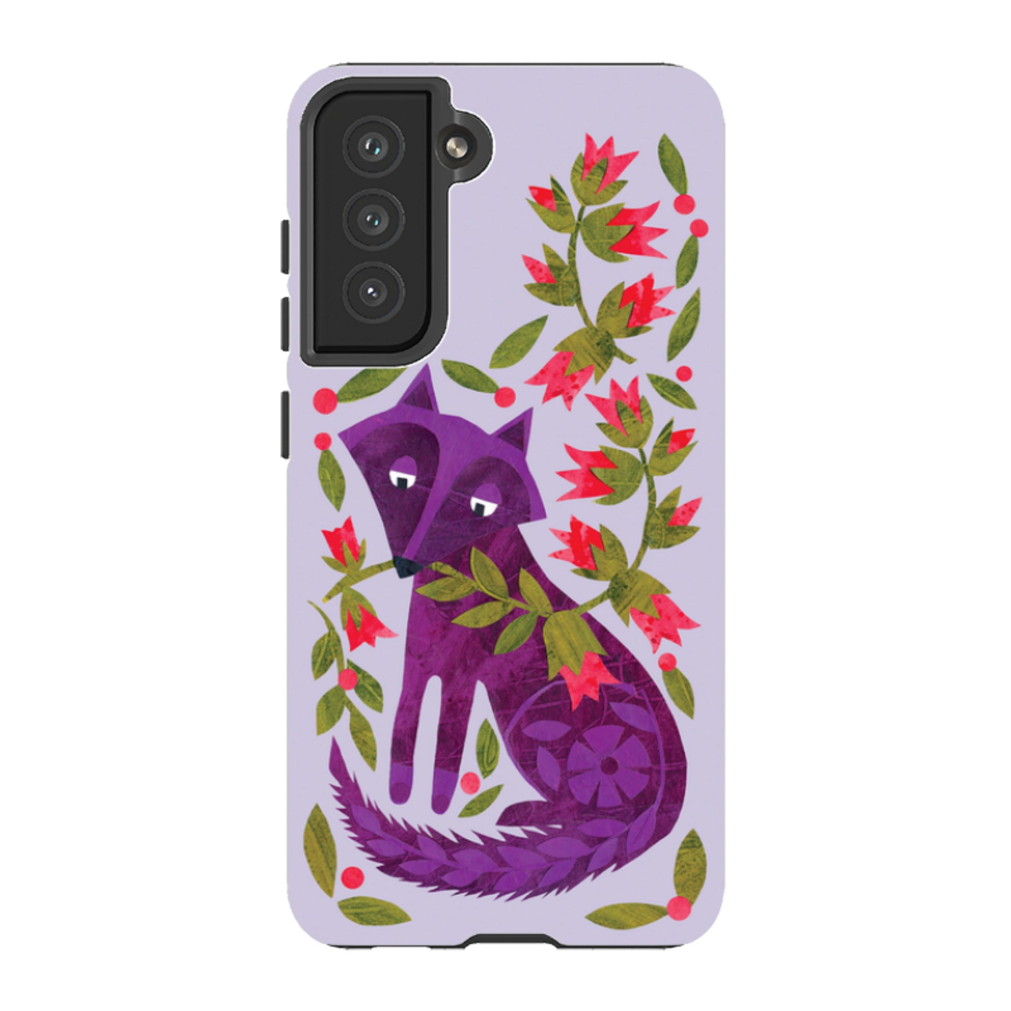 Samsung Tough Case - Purple Foxie By Tracey English