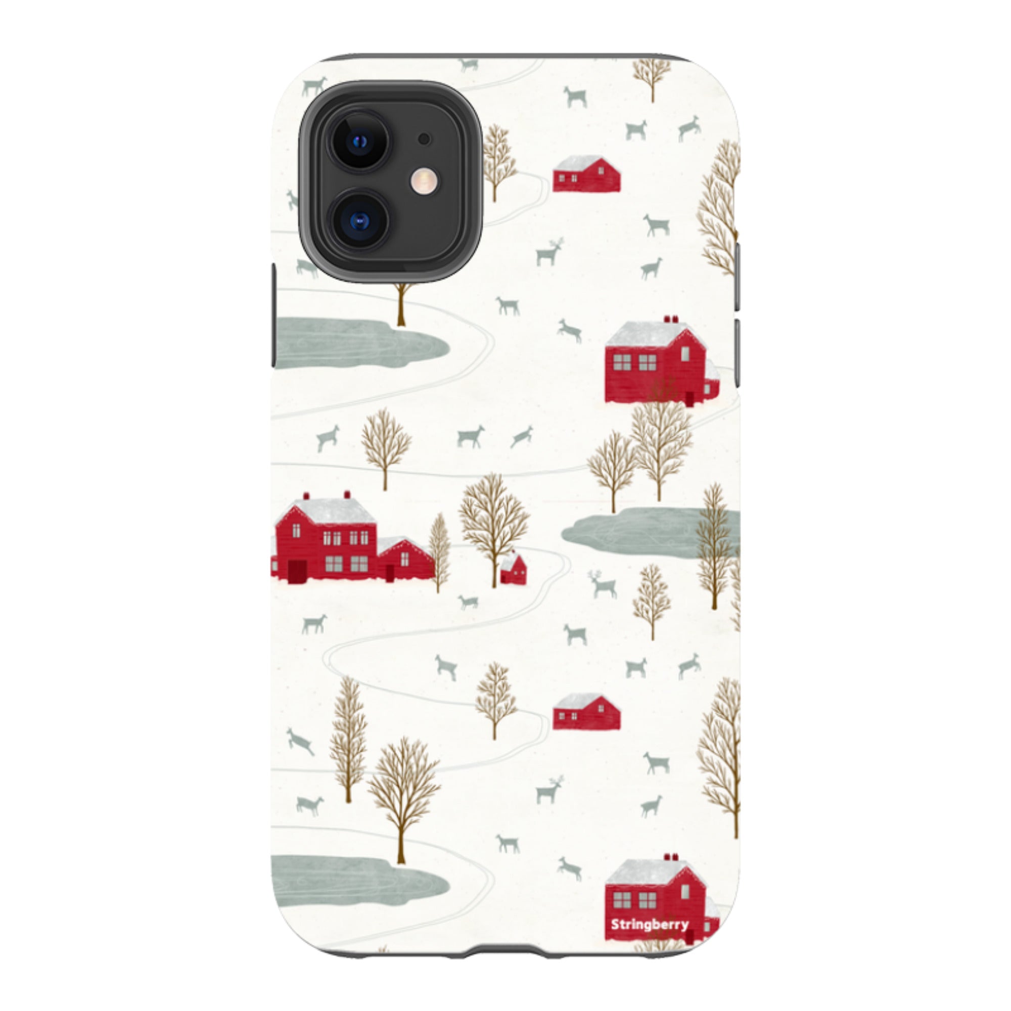iPhone Tough Case - Winter Landscape II By Katherine Quinn