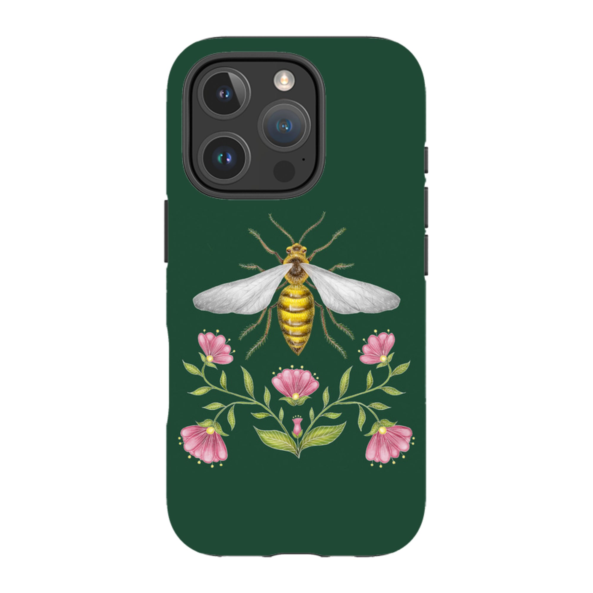 iPhone Tough Case - Wings Of Freedom Emerald By Catherine Rowe