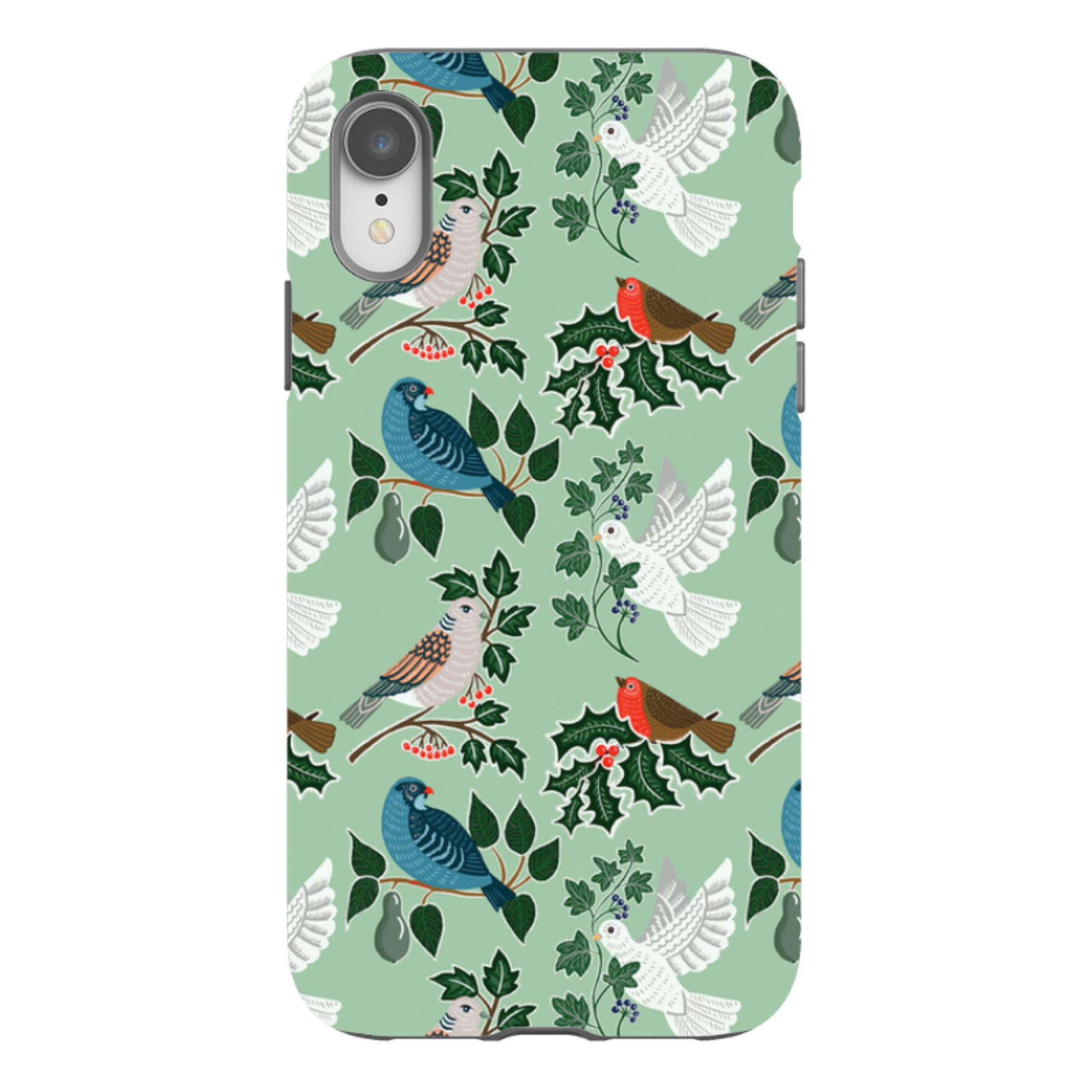iPhone Tough Case - Winter Birds-1 By kate Heiss