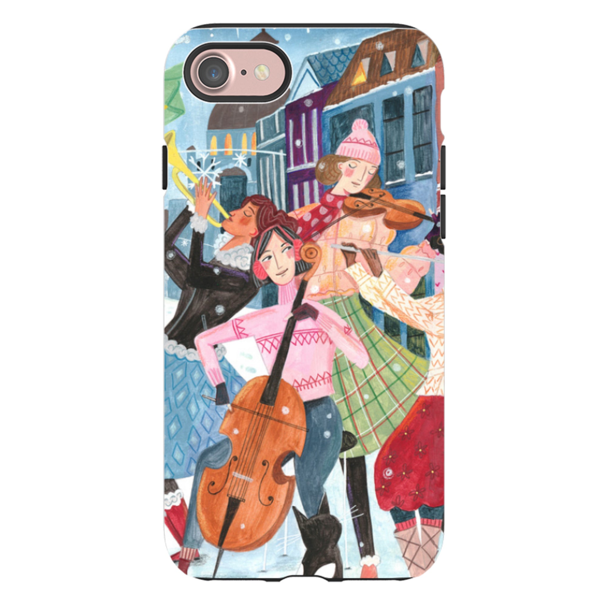 iPhone Tough Case - Musical Winter By Caroline Bonne Muller