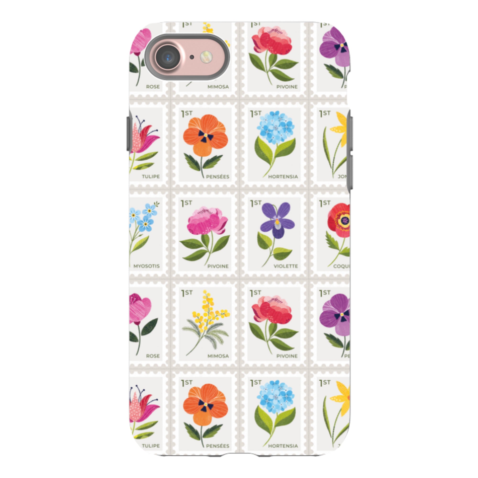 iPhone Tough Case - Floral Postage Stamps By Ali Brookes