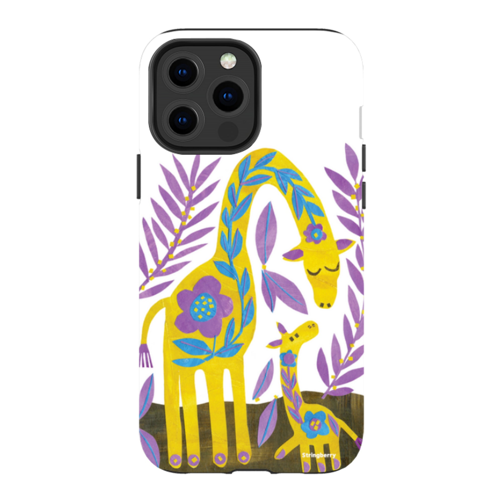 iPhone Tough Case - Folk Giraffes By Tracey English