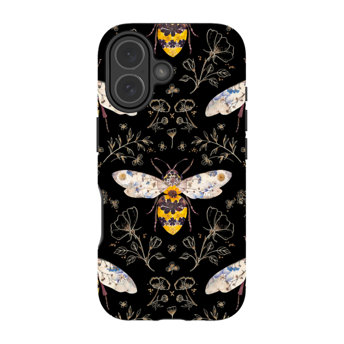 iPhone MagSafe Tough Case - Midnight Bumble Bee By Helen Ahpornsiri