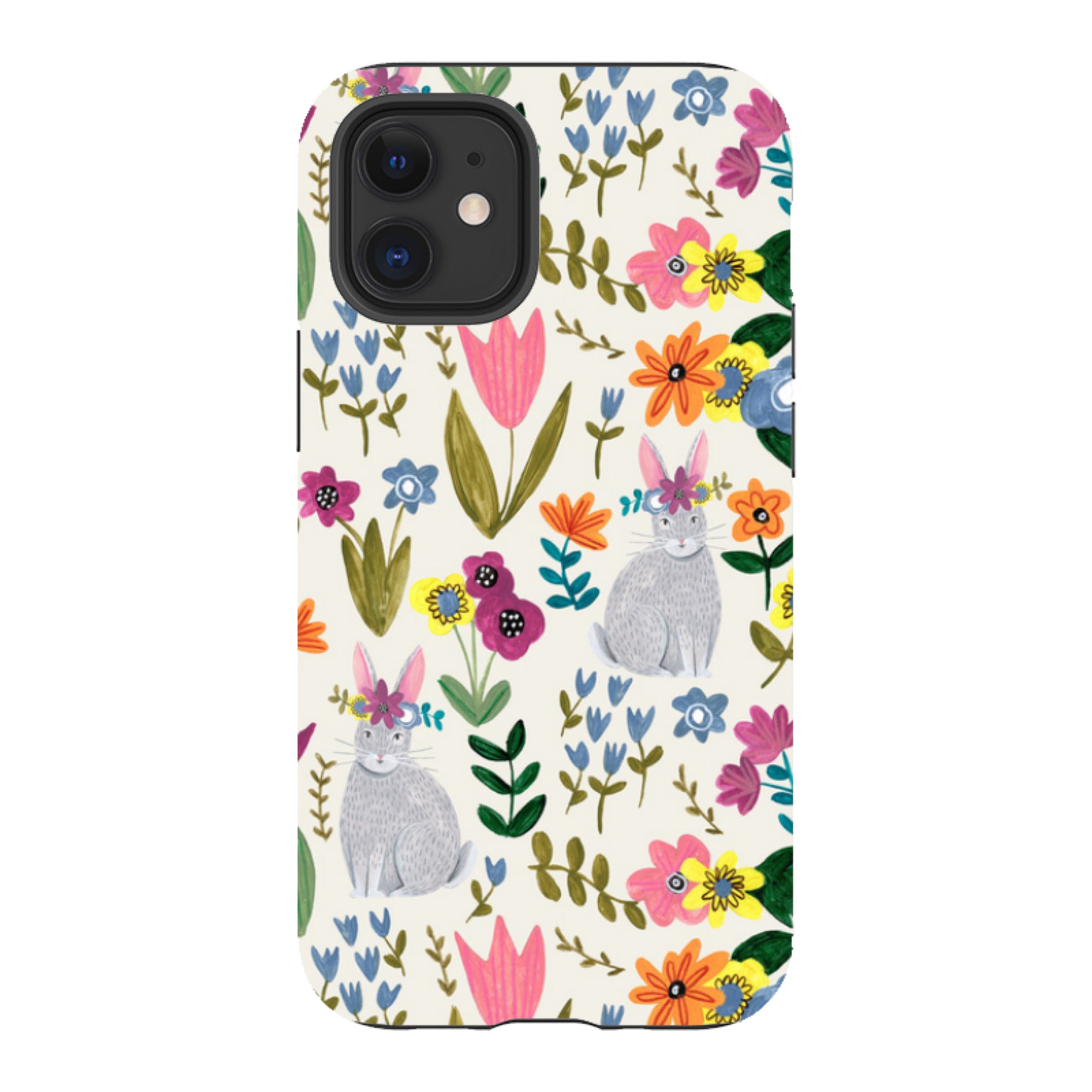 iPhone Tough Case - Rabbit Floral By Caroline Bonne Muller