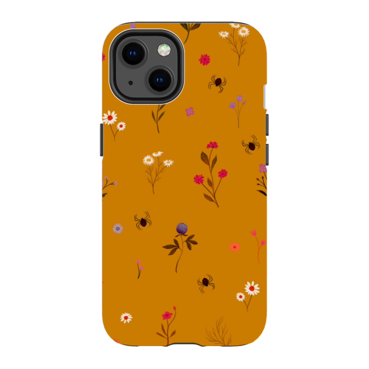 iPhone Tough Case - Florals and Spiders - Spice By Katherine Quinn