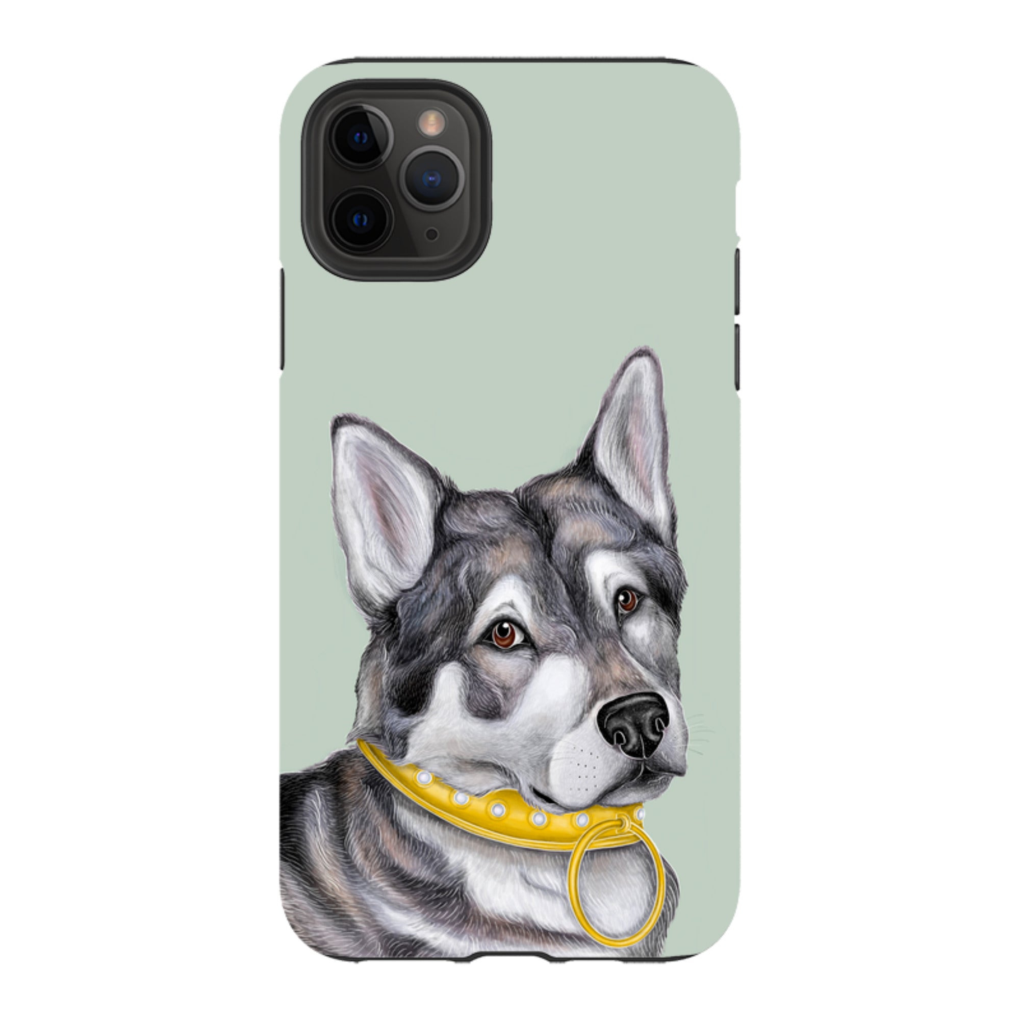 iPhone Tough Case - Huskey By Catherine Rowe