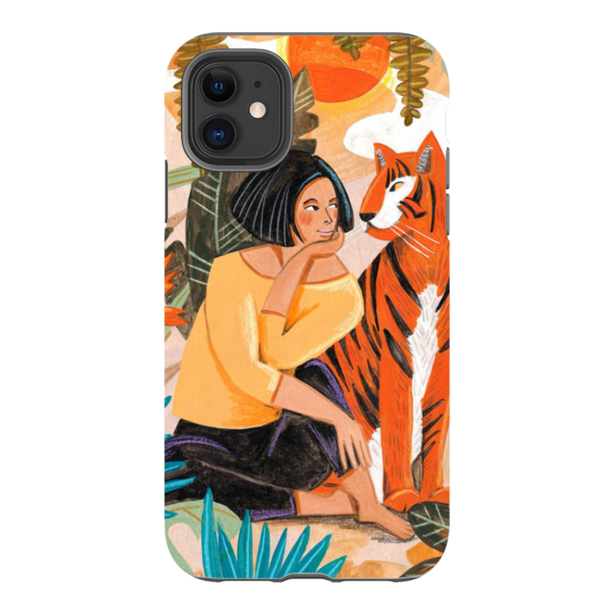 iPhone Tough Case - Hello Tiger By Caroline Bonne Muller