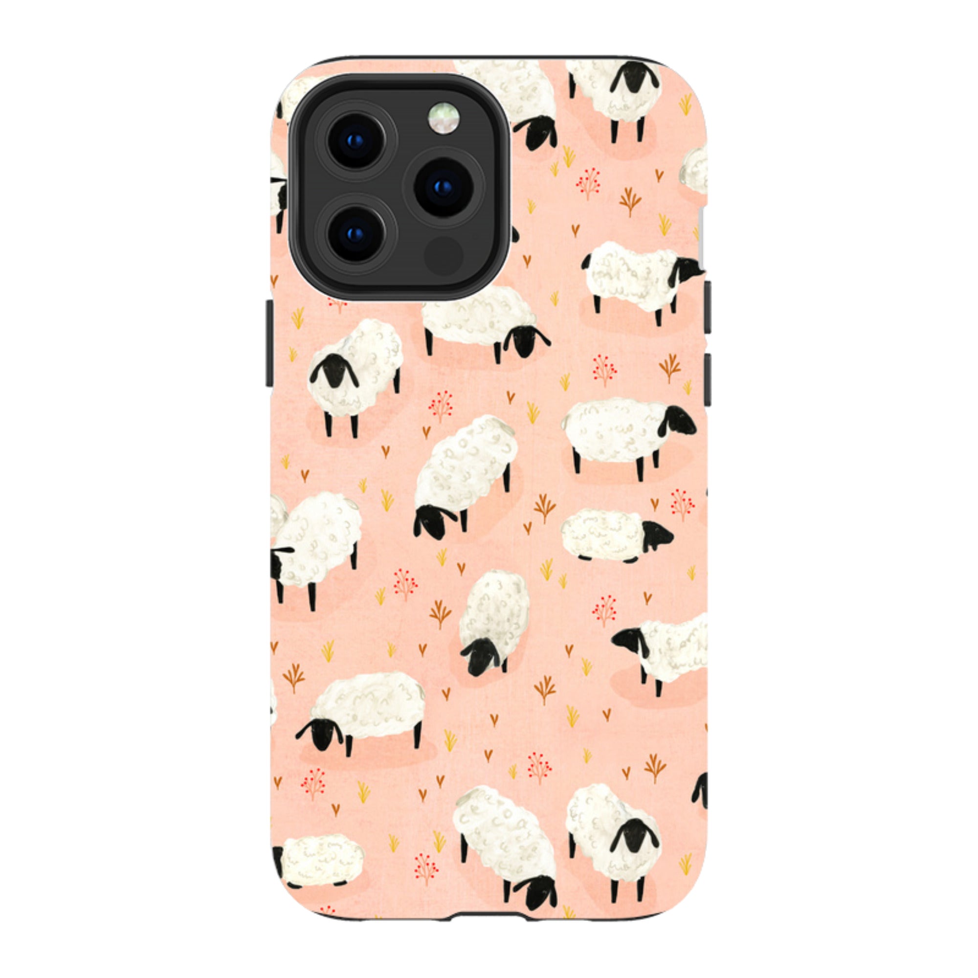 iPhone Tough Case - Sheep Pink By Katherine Quinn