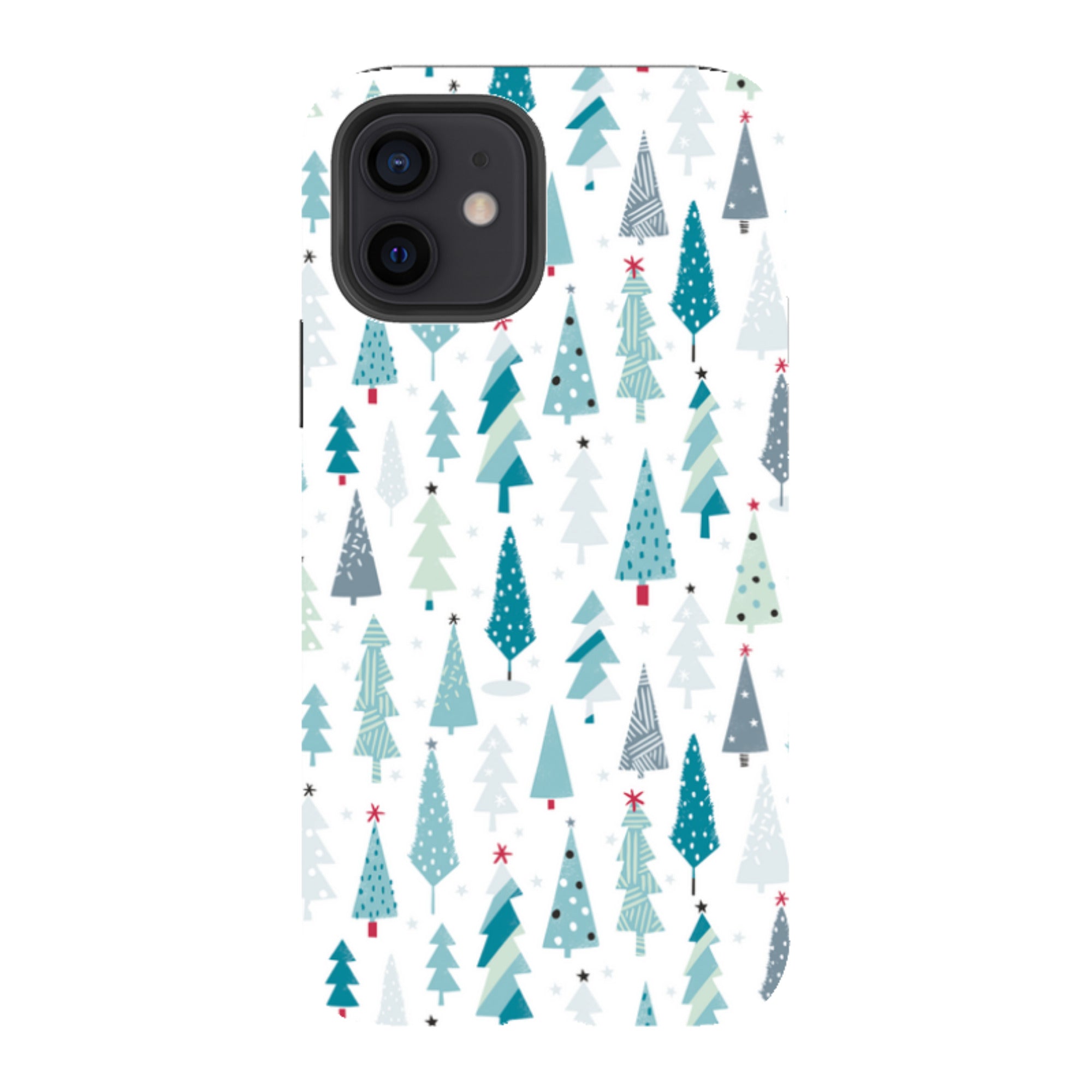 iPhone Tough Case - Little Xmas Trees By Ali Brookes