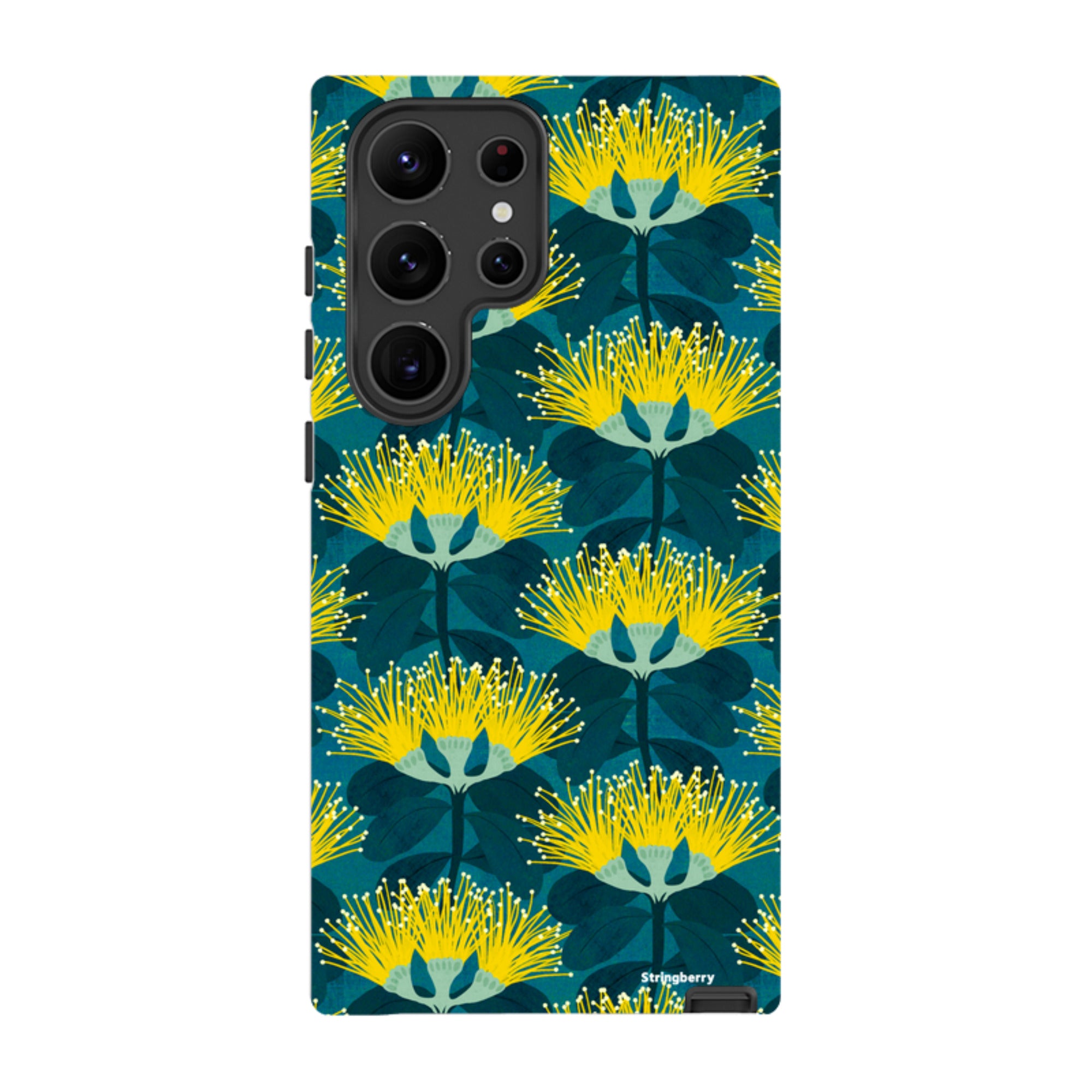 Samsung Tough Case - Pohutukawa Yellow And Blue By Katherine Quinn