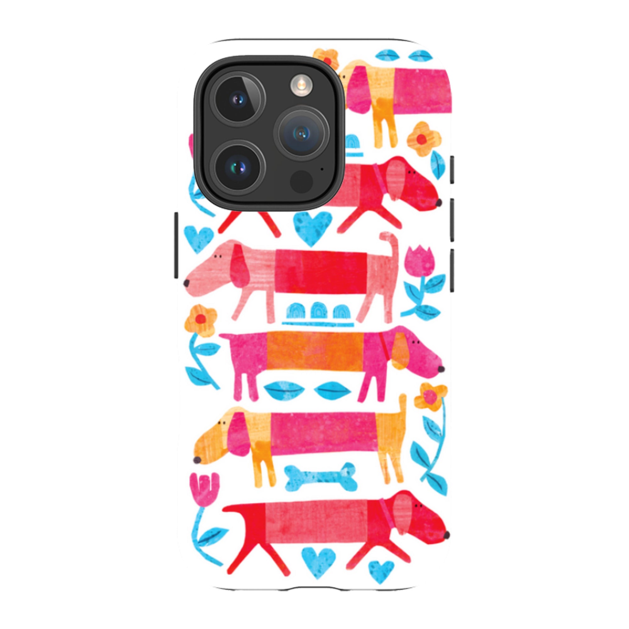 iPhone Tough Case - Sausage Dog By Tracey English