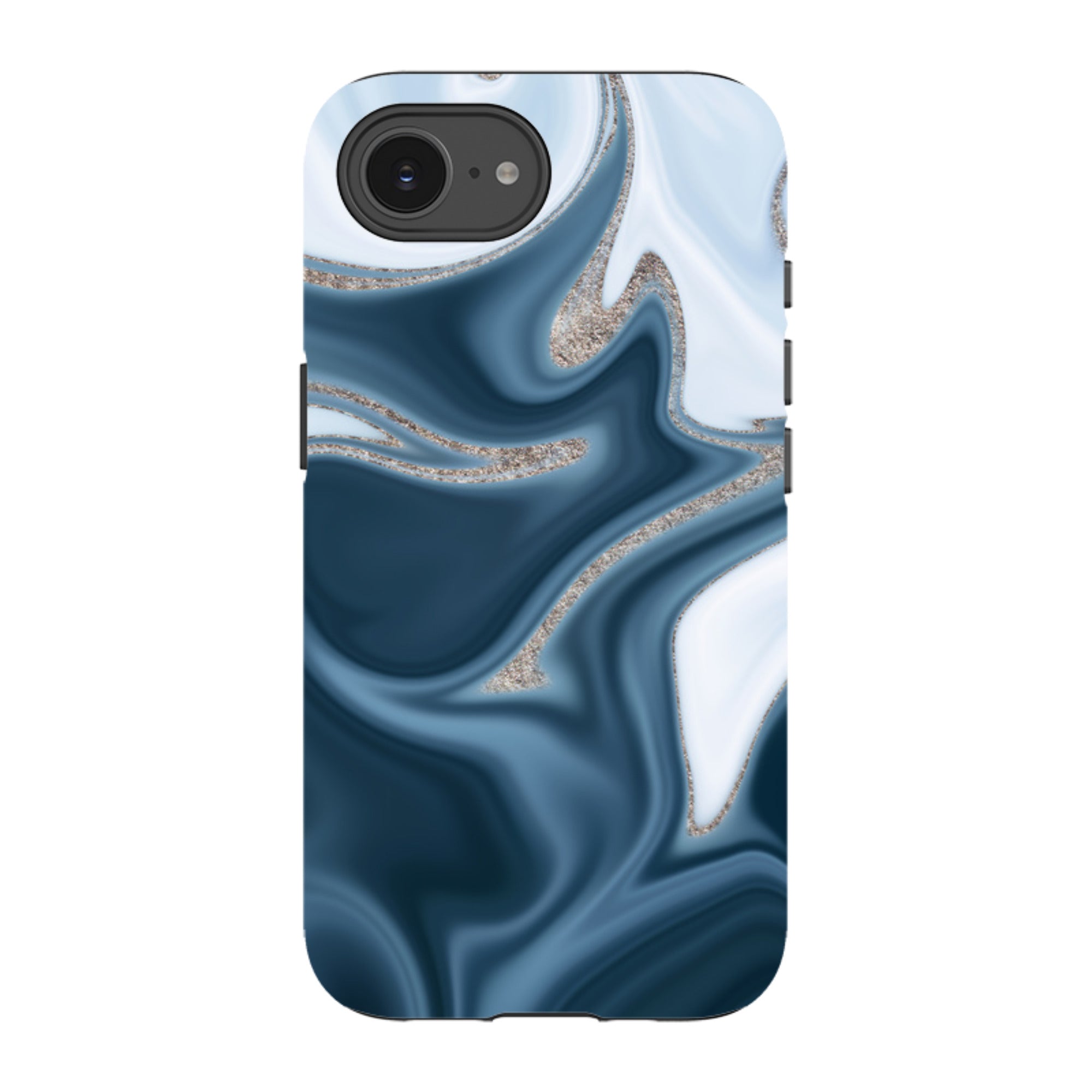 iPhone Tough Case - Blue Ice (case does not glitter)