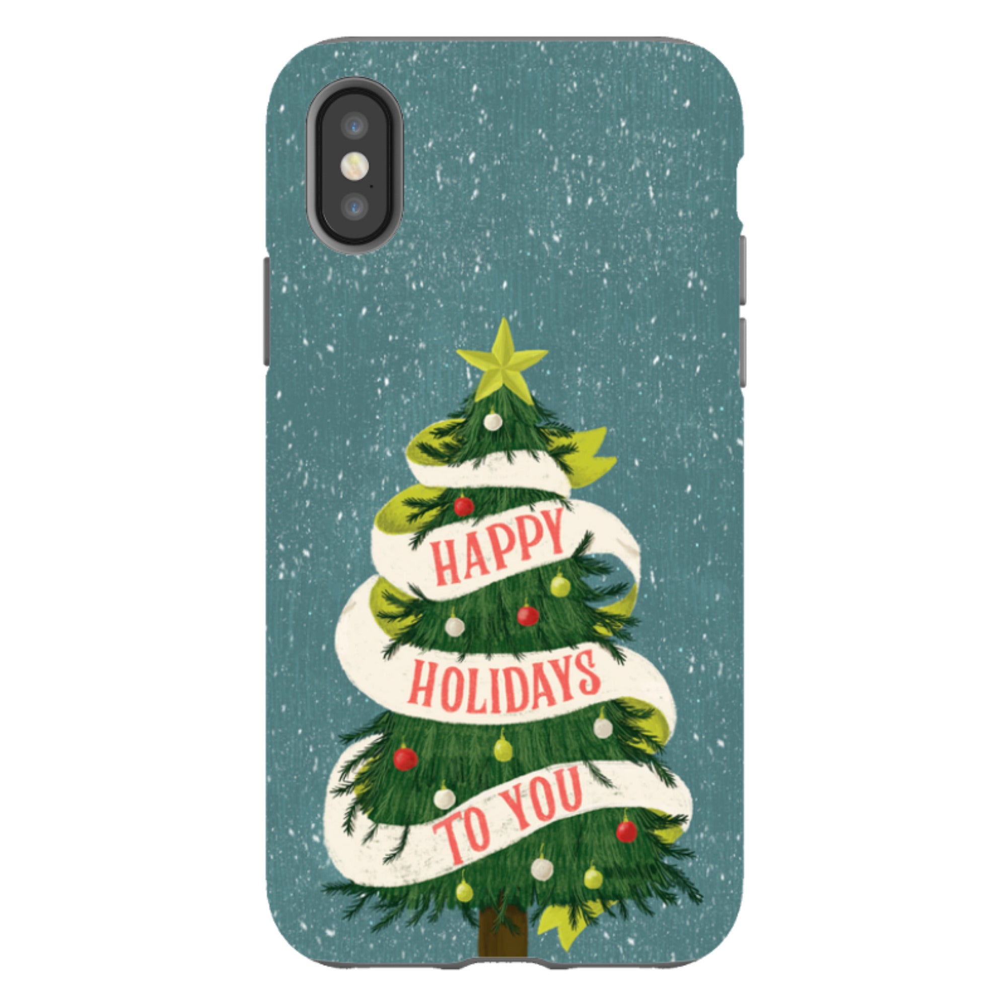 iPhone Tough Case - Happy Holidays By Abby Jacobs