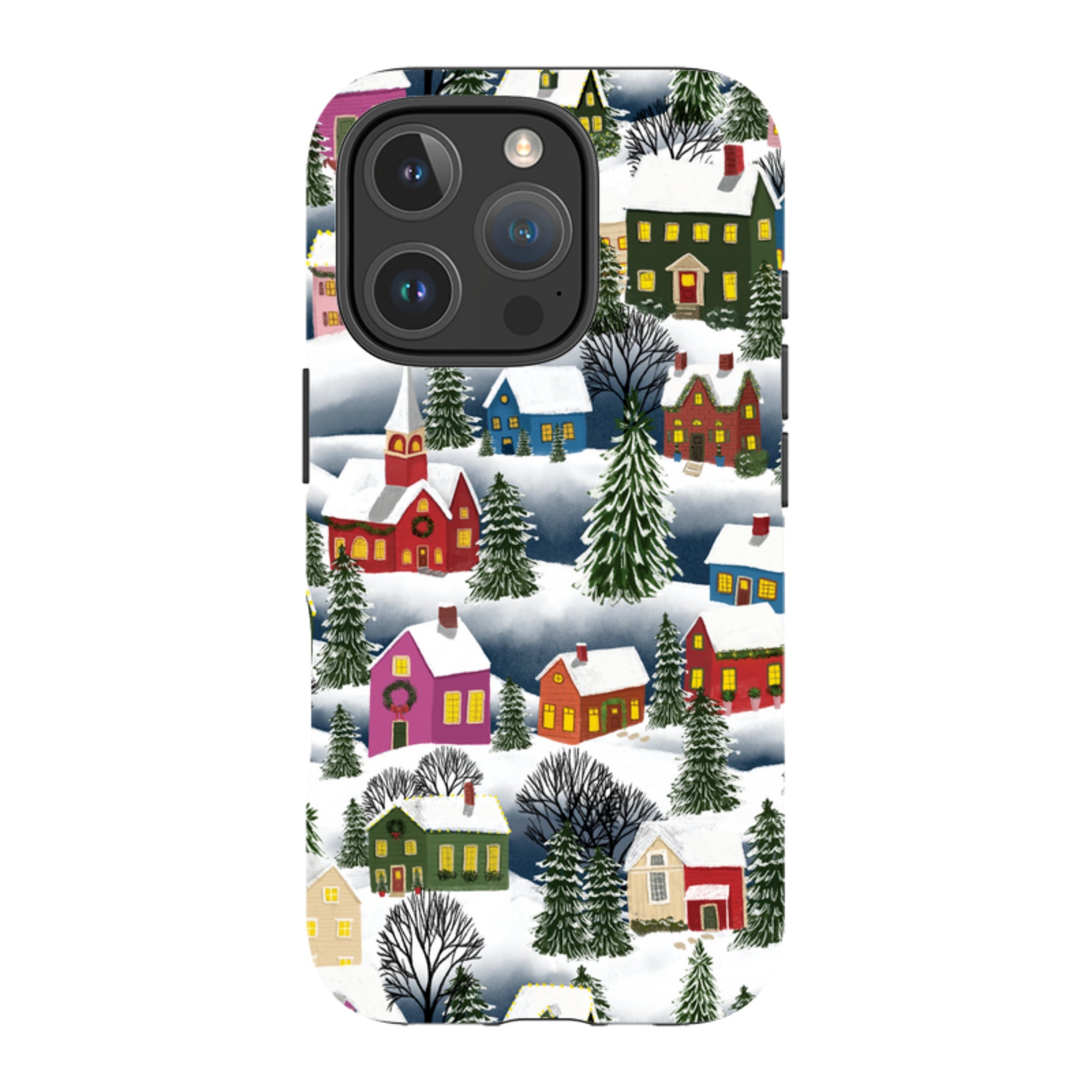 iPhone MagSafe Tough Case - Advent Street Town By Abby Jacobs